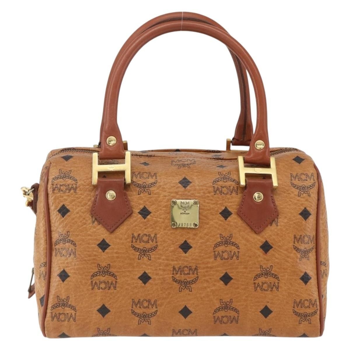 MCM MCM Visetos logogramme Handbag Canvas and Leather Size ONE SIZE - 18 Thumbnail
