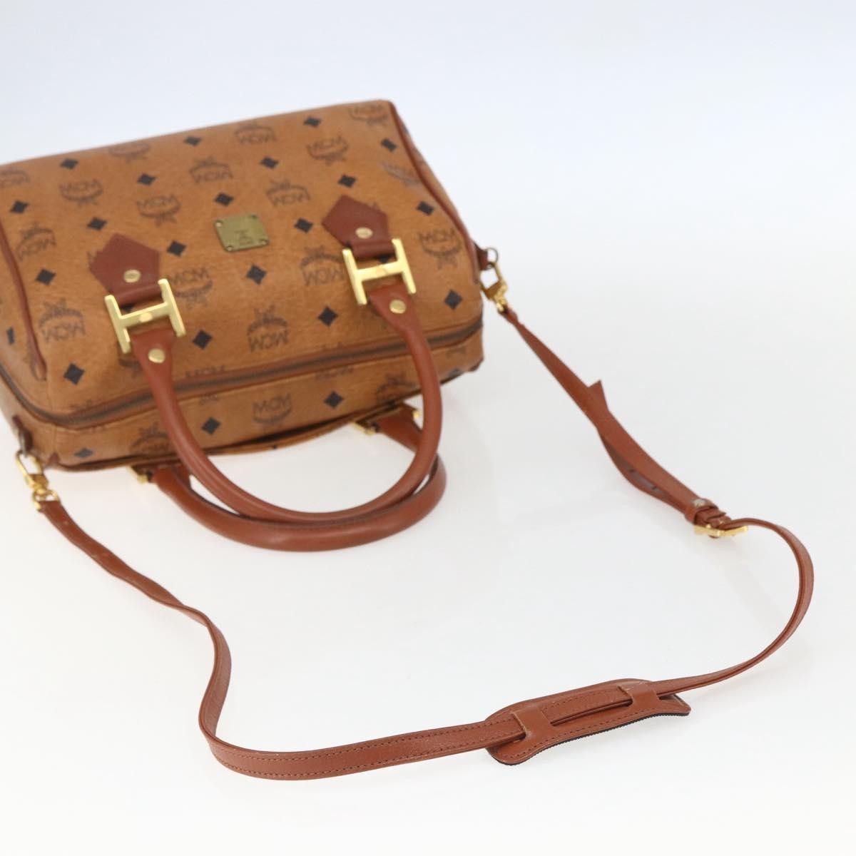 MCM MCM Visetos logogramme Handbag Canvas and Leather Size ONE SIZE - 16 Thumbnail
