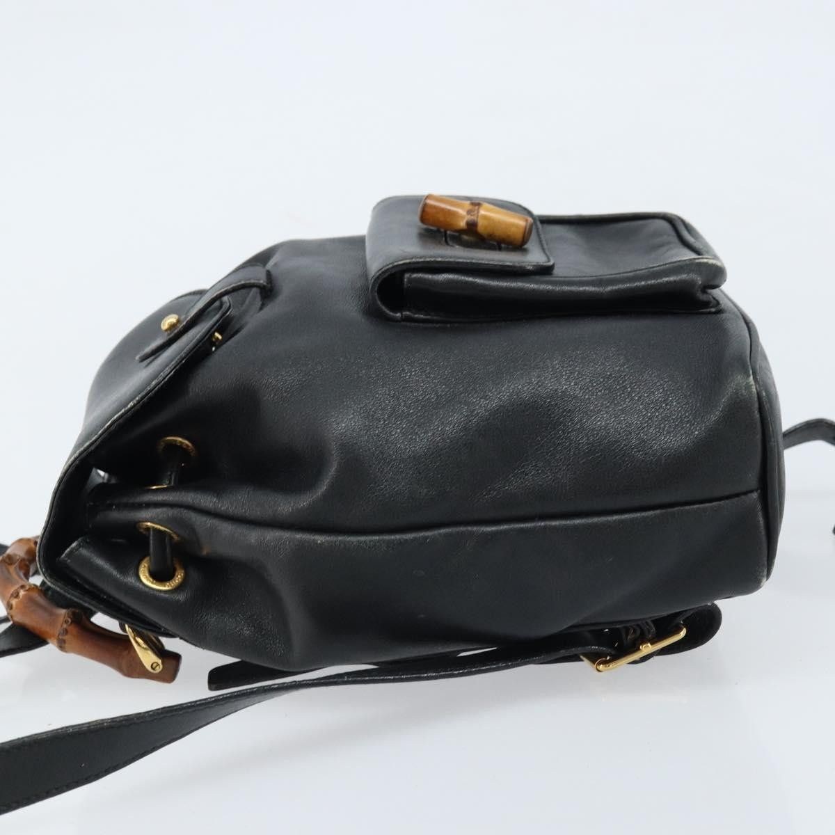 Gucci Gucci Vintage Bamboo Backpack Leather Size ONE SIZE - 4 Thumbnail