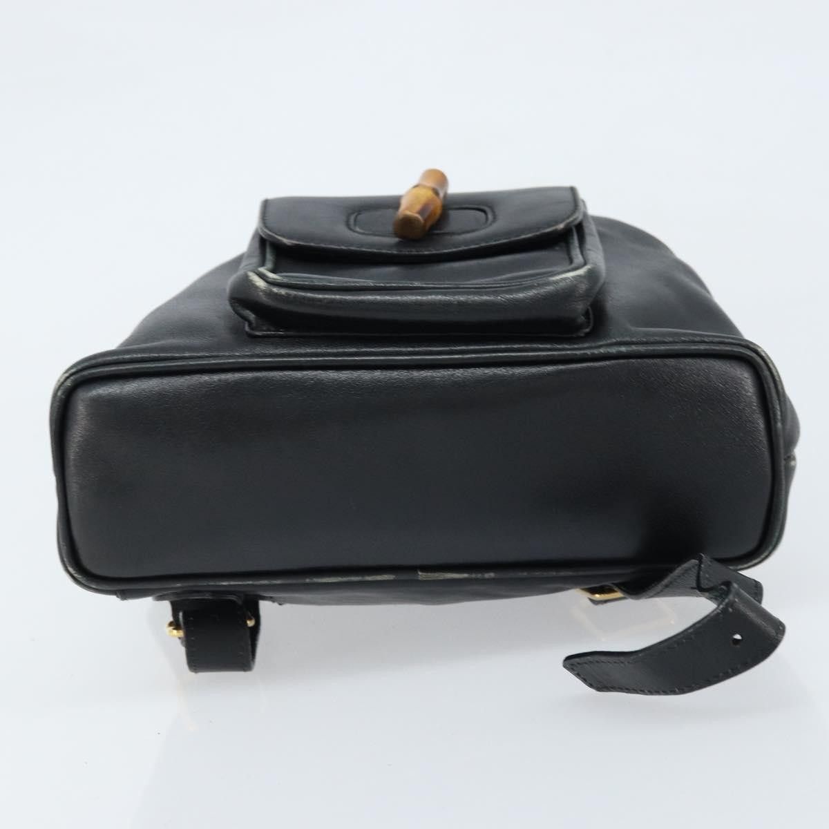 Gucci Gucci Vintage Bamboo Backpack Leather Size ONE SIZE - 19 Thumbnail
