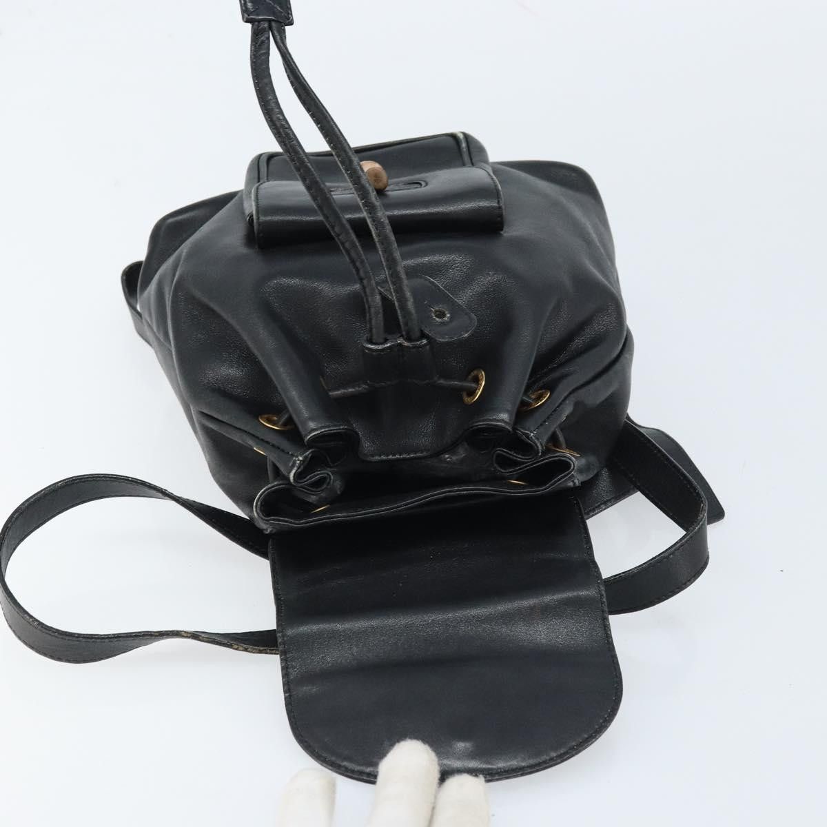 Gucci Gucci Vintage Bamboo Backpack Leather Size ONE SIZE - 21 Thumbnail