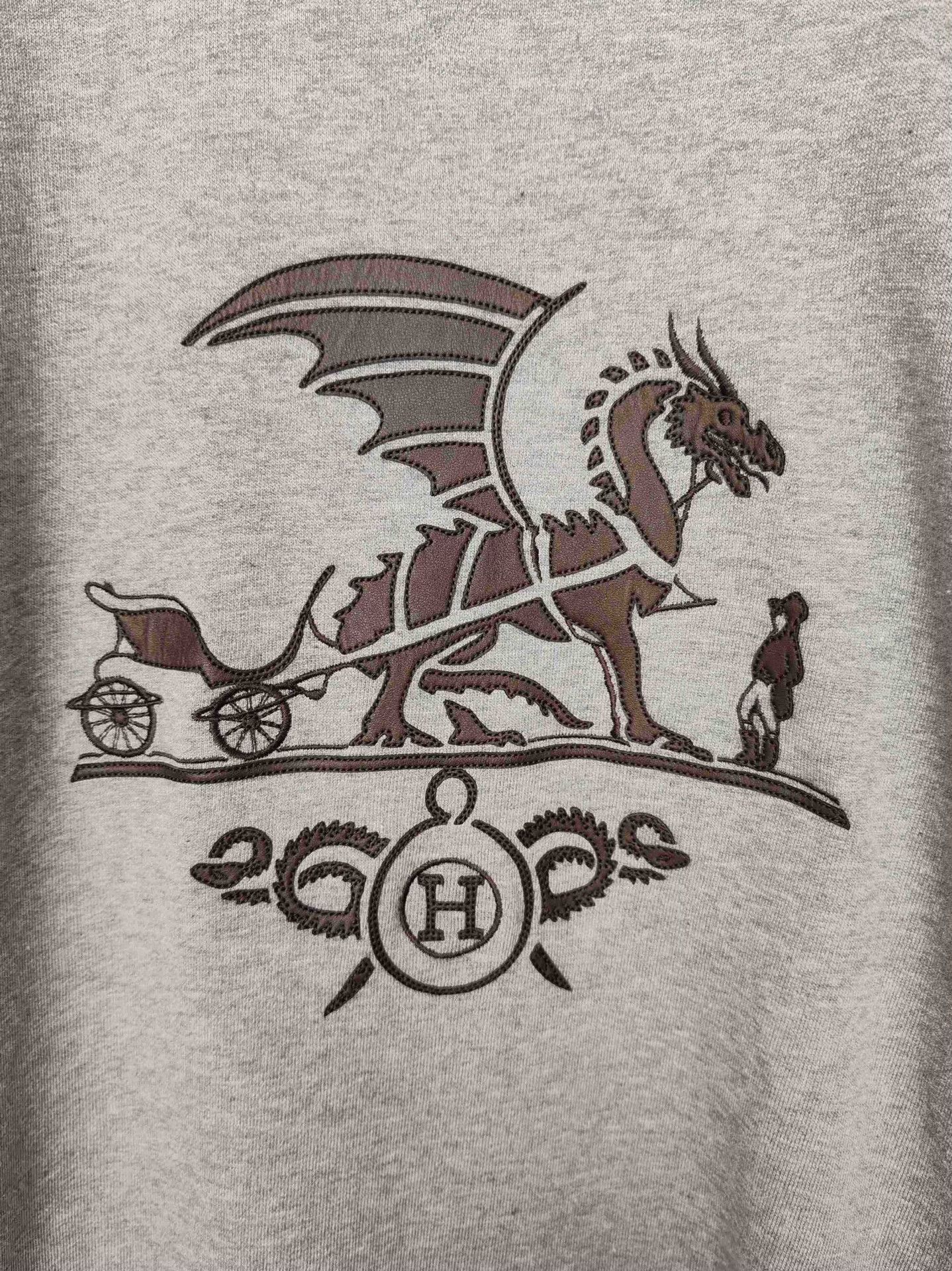 Hermes Hermès Dragon Graphic Sweatshirt Size XL Size US XL / EU 56 / 4 - 5 Thumbnail