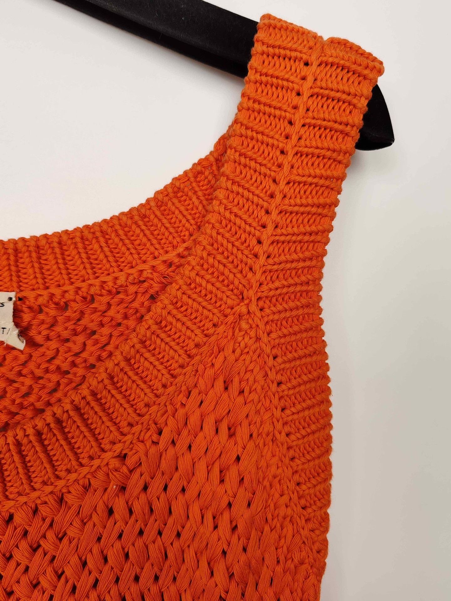 Hermes Hermes Orange Knit Tank Top Size 34 Size XS / US 0-2 / IT 36-38 - 5 Thumbnail