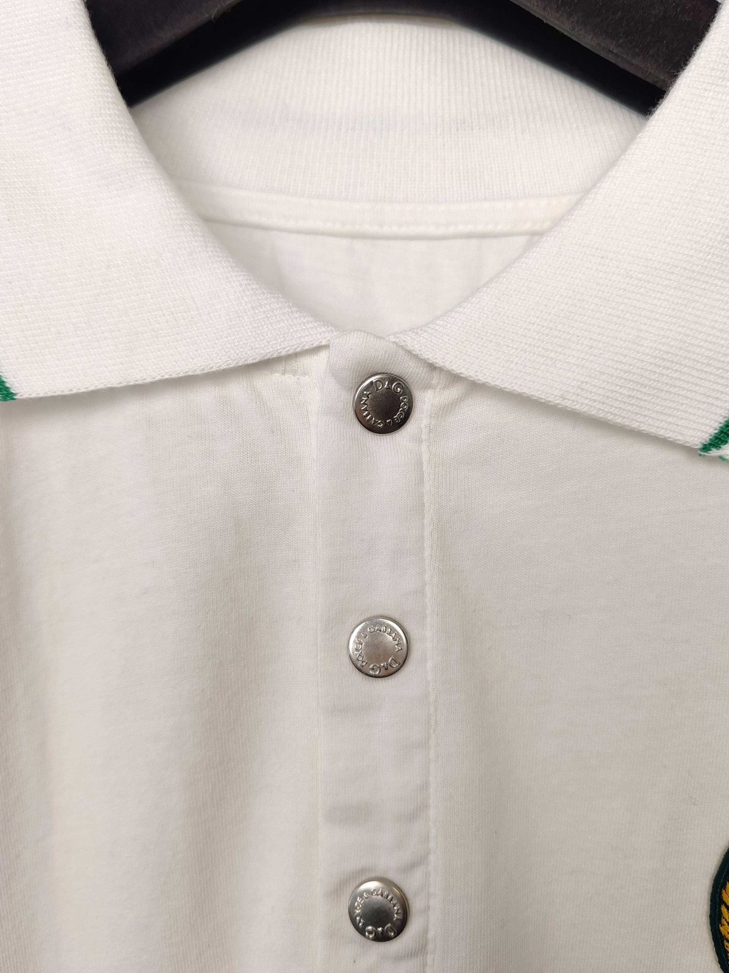 Dolce & Gabbana Dolce & Gabbana Green Stitch Polo Shirt Size XL Size US XL / EU 56 / 4 - 4 Thumbnail
