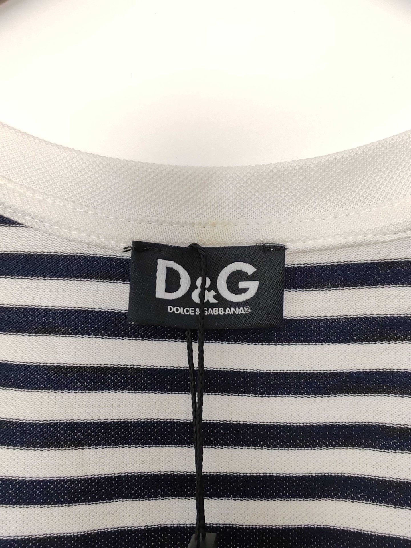 Dolce & Gabbana Dolce & Gabbana Striped Anchor Logo Tank Top Size S Size US S / EU 44-46 / 1 - 4 Thumbnail