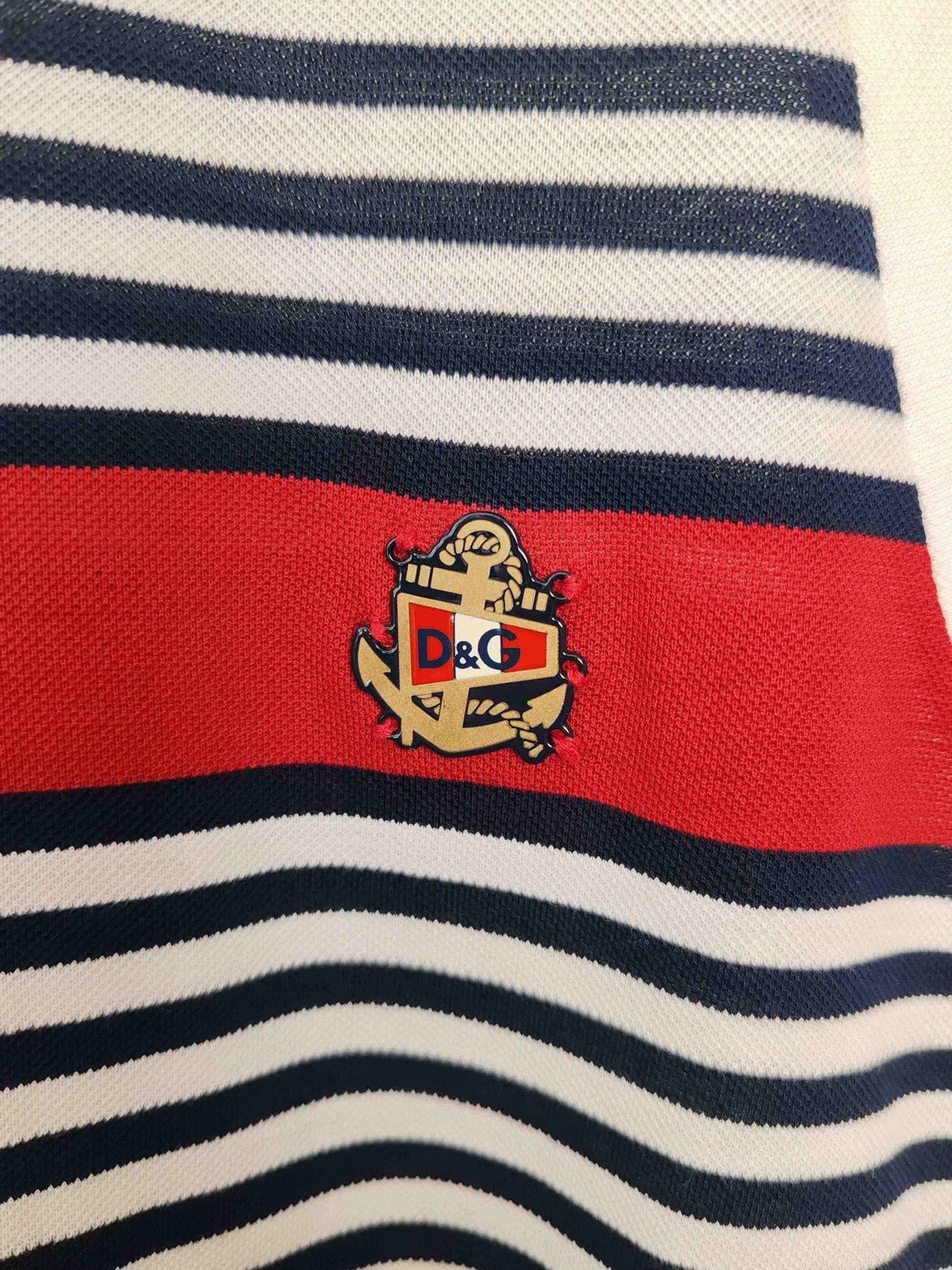 Dolce & Gabbana Dolce & Gabbana Striped Anchor Logo Tank Top Size S Size US S / EU 44-46 / 1 - 7 Thumbnail