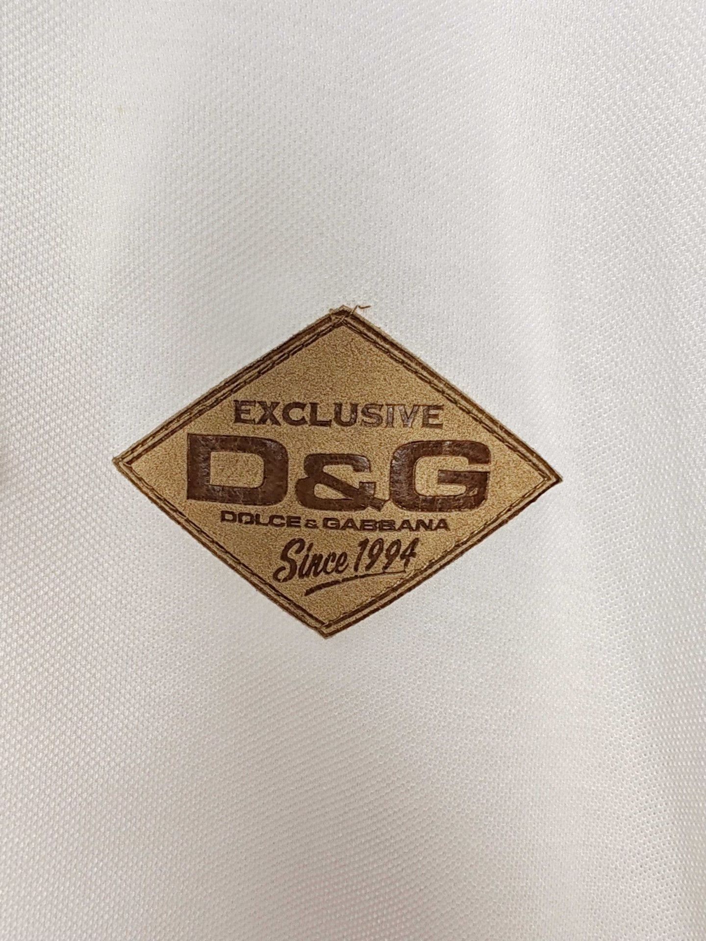Dolce & Gabbana Dolce & Gabbana Logo Patch Polo Shirt Size L Size US L / EU 52-54 / 3 - 6 Thumbnail
