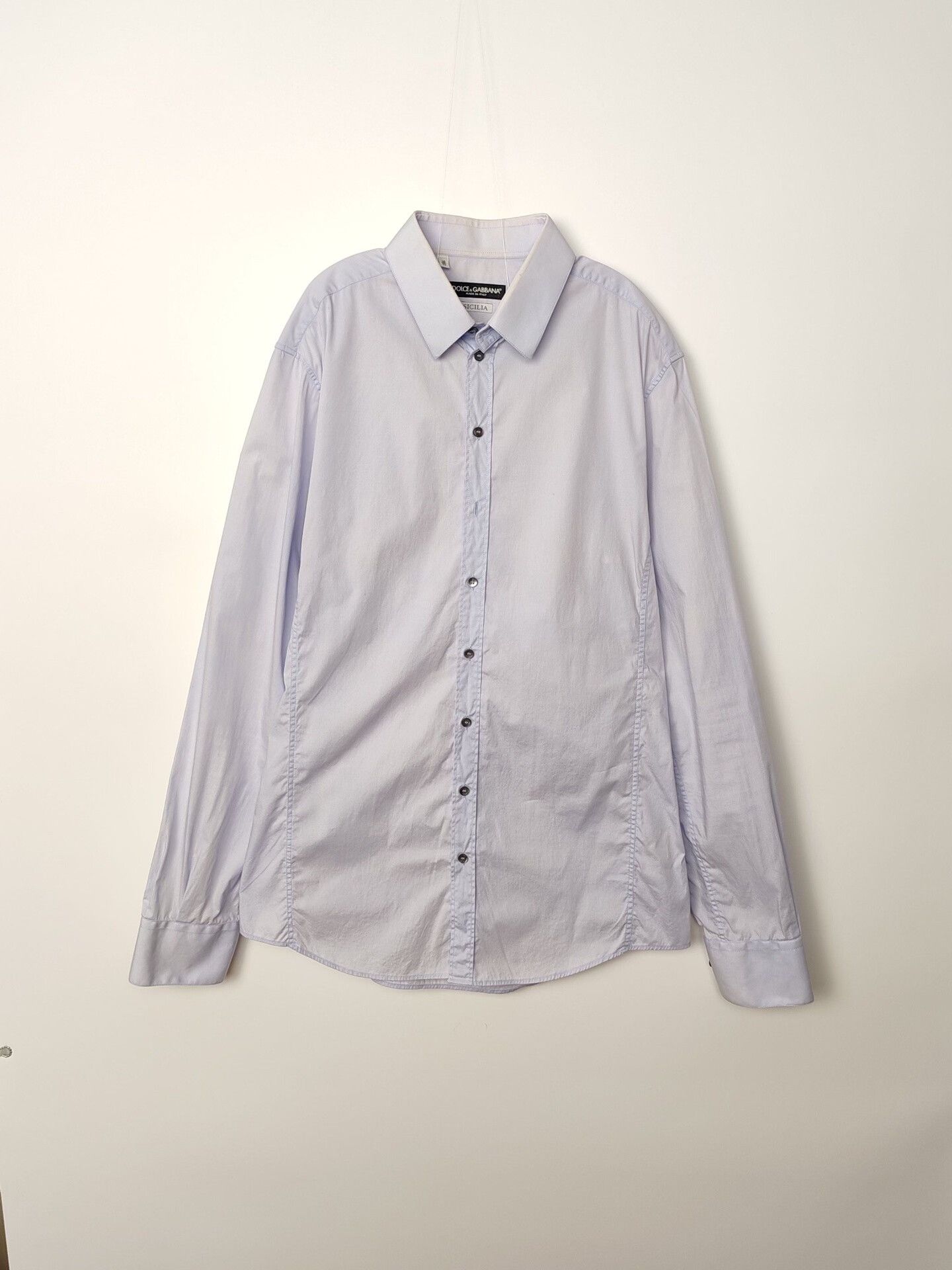 Dolce & Gabbana Dolce & Gabbana Blue Button Up Shirt Size L Size US L / EU 52-54 / 3 - 2 Thumbnail