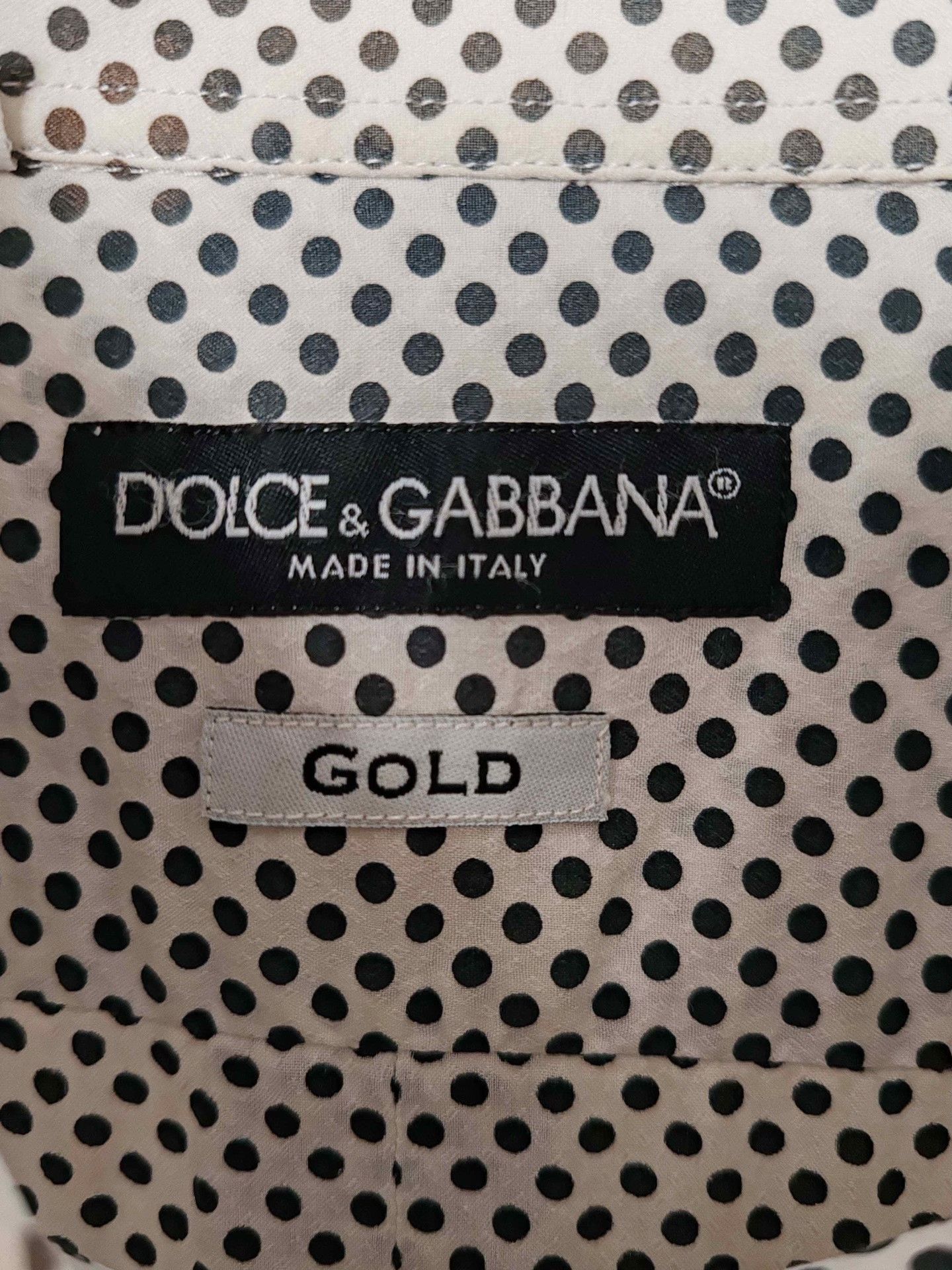 Dolce & Gabbana Dolce & Gabbana Polka Dot Button Up Shirt Size M Size US M / EU 48-50 / 2 - 4 Thumbnail