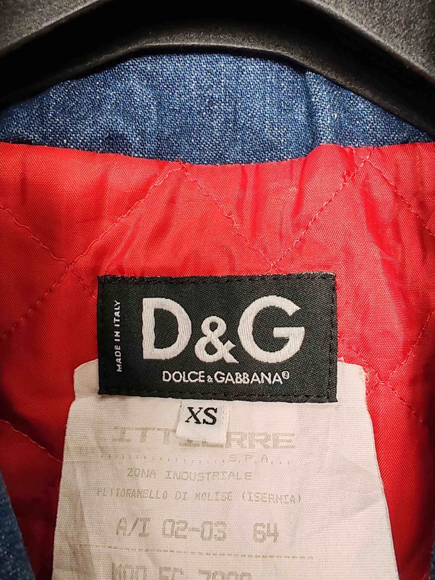 Dolce & Gabbana D&G Red Lining Denim Jacket Size XS Size XS / US 0-2 / IT 36-38 - 4 Thumbnail