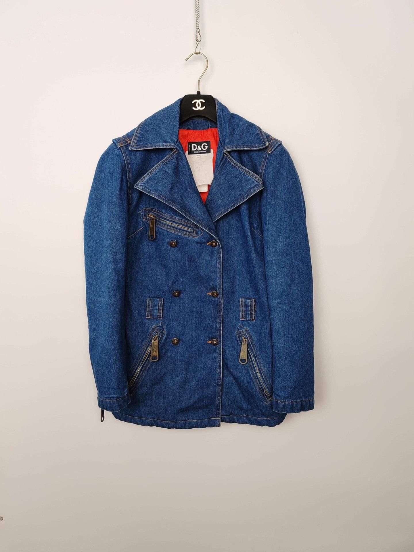 Dolce & Gabbana D&G Red Lining Denim Jacket Size XS Size XS / US 0-2 / IT 36-38 - 2 Thumbnail