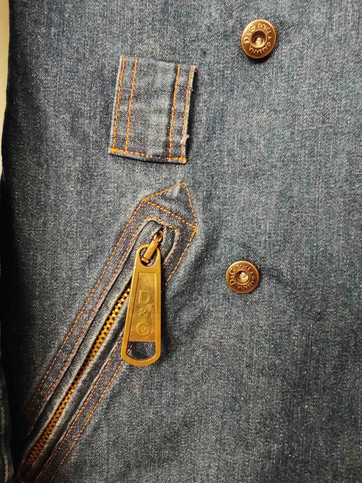Dolce & Gabbana D&G Red Lining Denim Jacket Size XS Size XS / US 0-2 / IT 36-38 - 6 Thumbnail