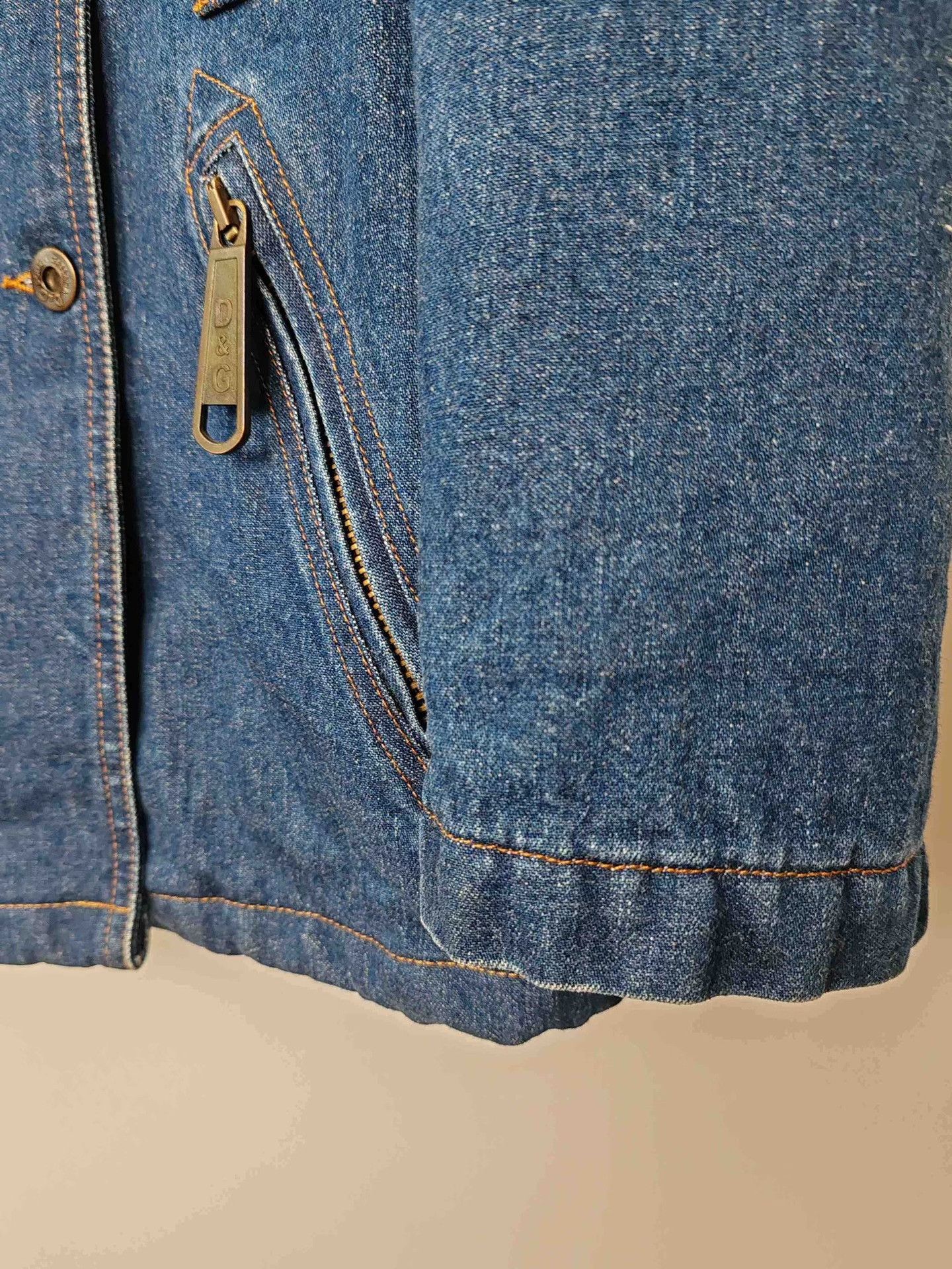 Dolce & Gabbana D&G Red Lining Denim Jacket Size XS Size XS / US 0-2 / IT 36-38 - 7 Thumbnail