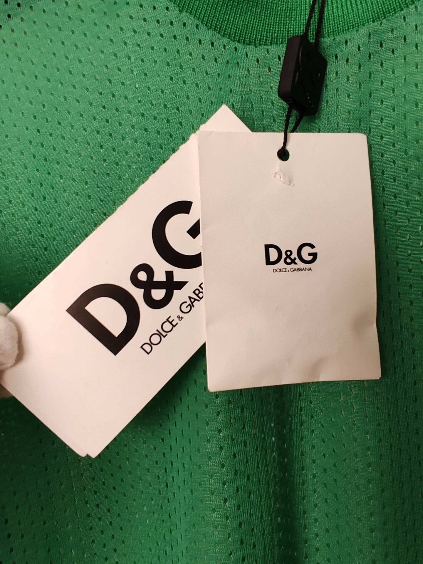 Dolce & Gabbana Dolce & Gabbana Green Mesh Short Sleeve T-Shirt Size XL Size US XL / EU 56 / 4 - 6 Thumbnail