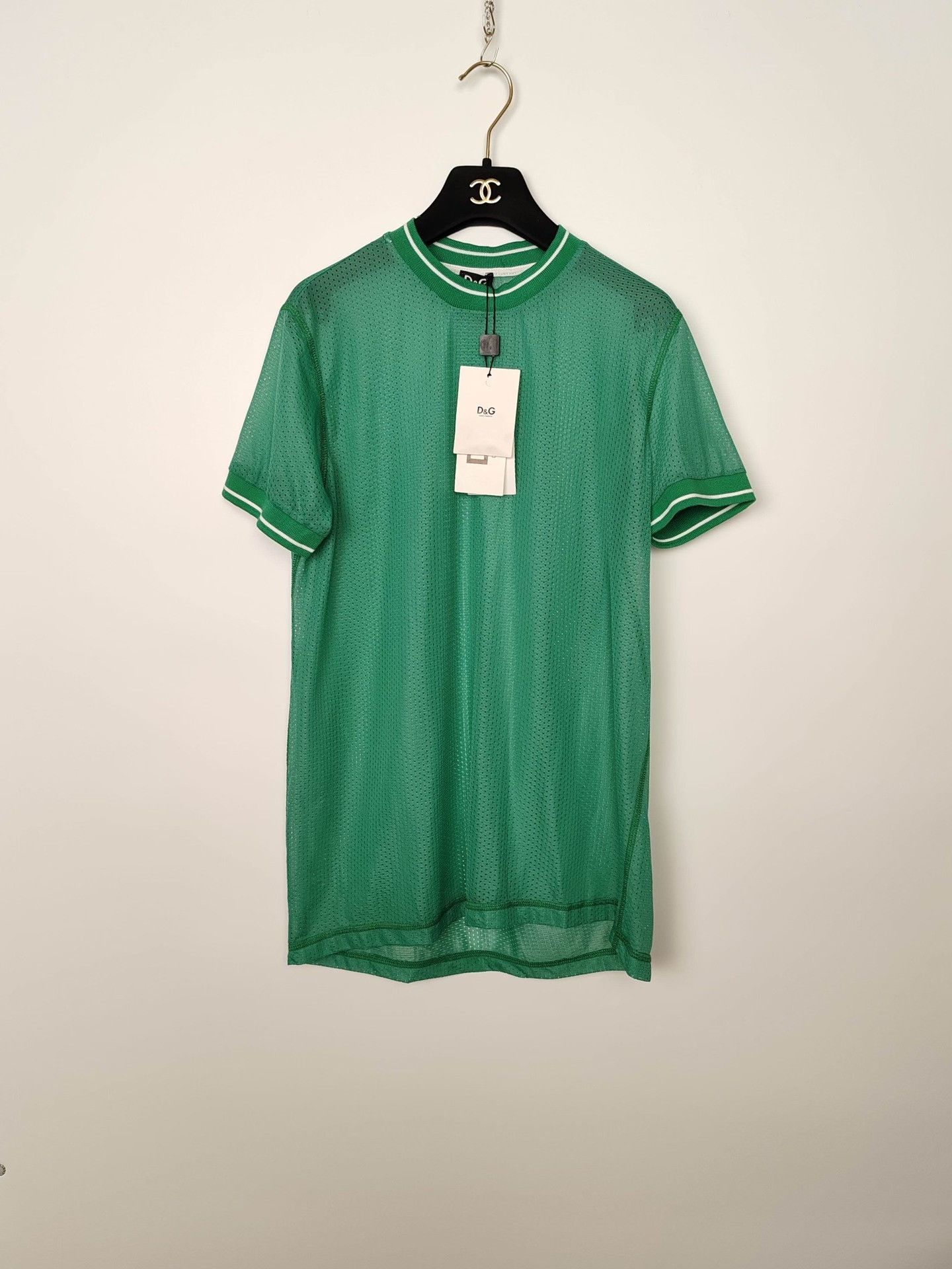 Dolce & Gabbana Dolce & Gabbana Green Mesh Short Sleeve T-Shirt Size XL Size US XL / EU 56 / 4 - 2 Thumbnail