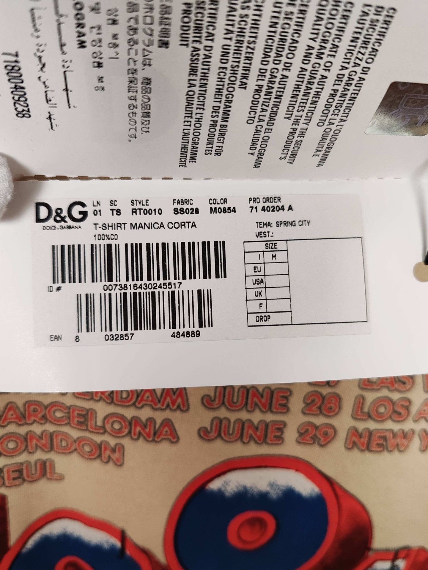 Dolce & Gabbana Dolce & Gabbana Graphic Print T-Shirt Size M Size US M / EU 48-50 / 2 - 5 Thumbnail