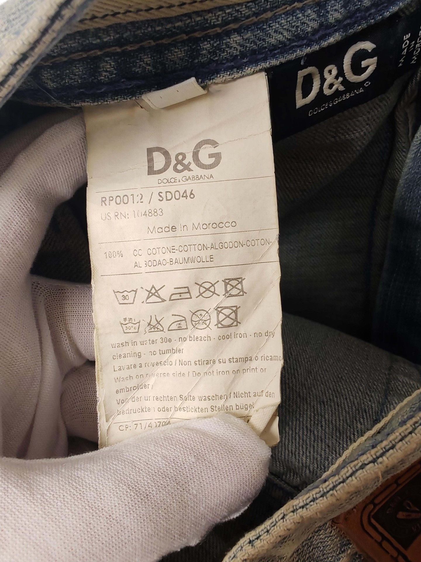 Dolce & Gabbana D&G New Vintage Denim Jeans US 28 Size US 28 / EU 44 - 9 Thumbnail