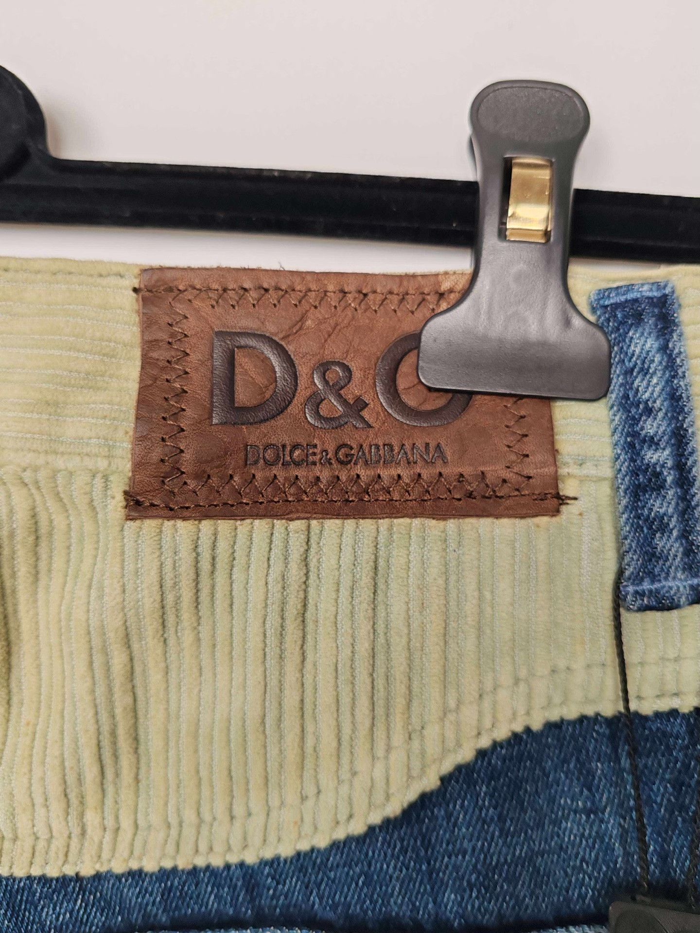 Dolce & Gabbana D&G Corduroy Trim Denim Jeans Size 32 Size US 32 / EU 48 - 7 Thumbnail