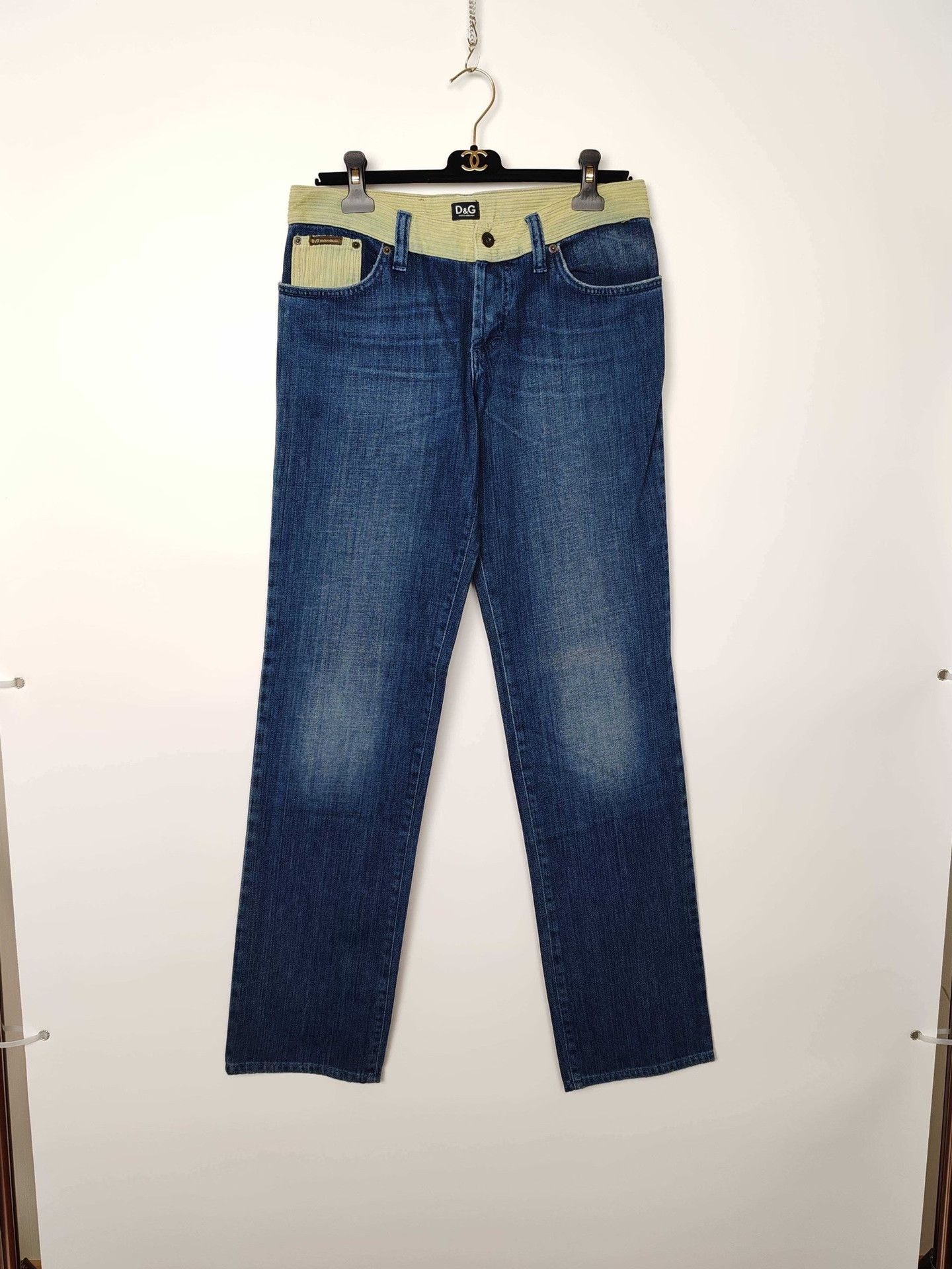 Dolce & Gabbana D&G Corduroy Trim Denim Jeans Size 32 Size US 32 / EU 48 - 2 Thumbnail