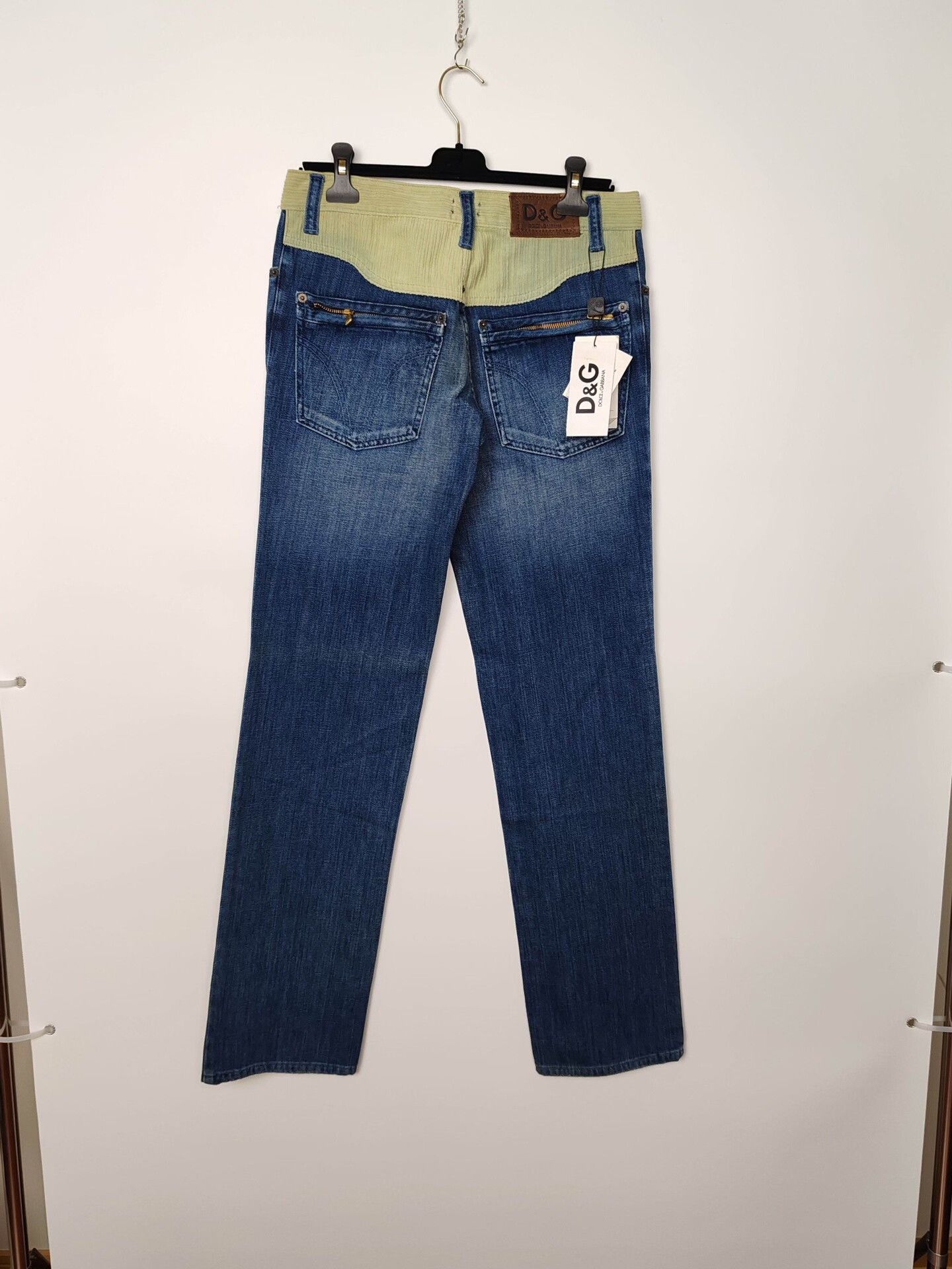 Dolce & Gabbana D&G Corduroy Trim Denim Jeans Size 32 Size US 32 / EU 48 - 3 Thumbnail
