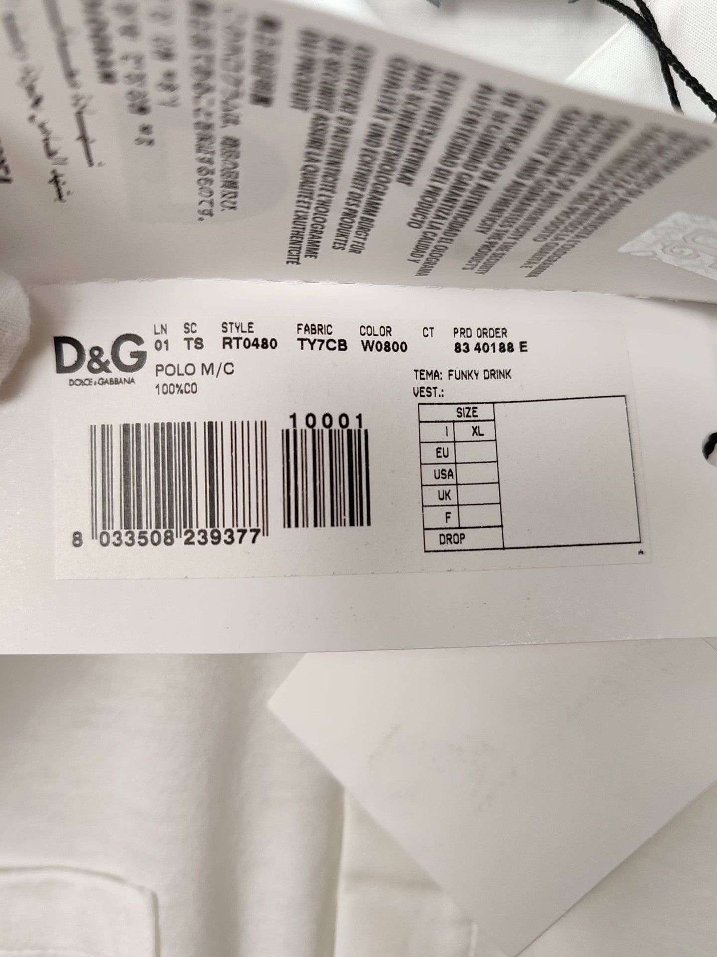 Dolce & Gabbana D&G Embroidered Logo Polo Shirt Size XL Size US XL / EU 56 / 4 - 5 Thumbnail
