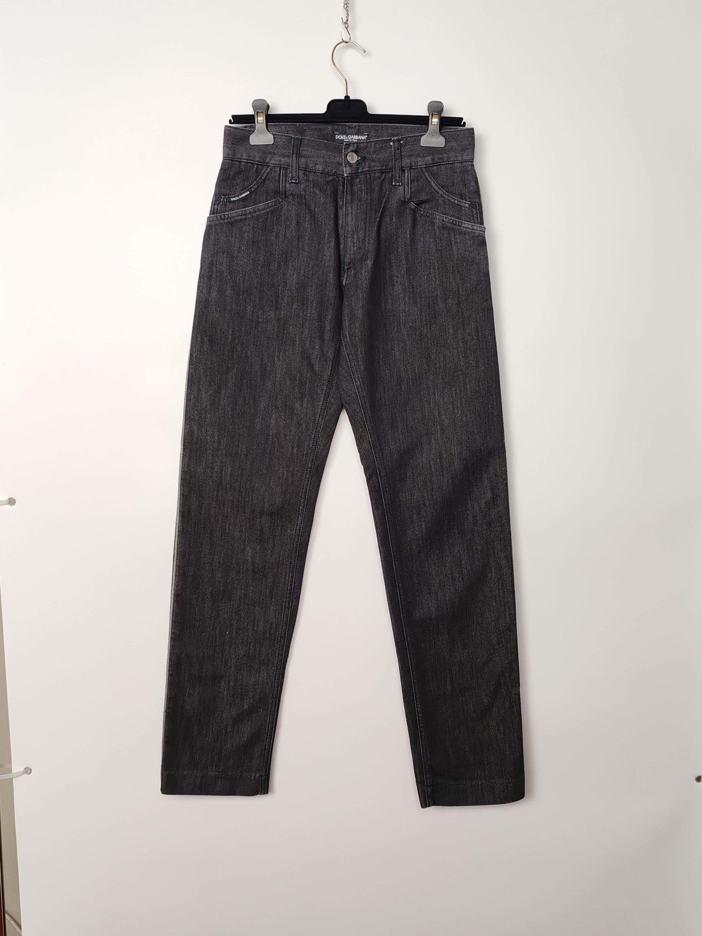 Dolce & Gabbana Dolce & Gabbana Metal Logo Plate Denim Jeans US 28 Size US 28 / EU 44 - 2 Thumbnail