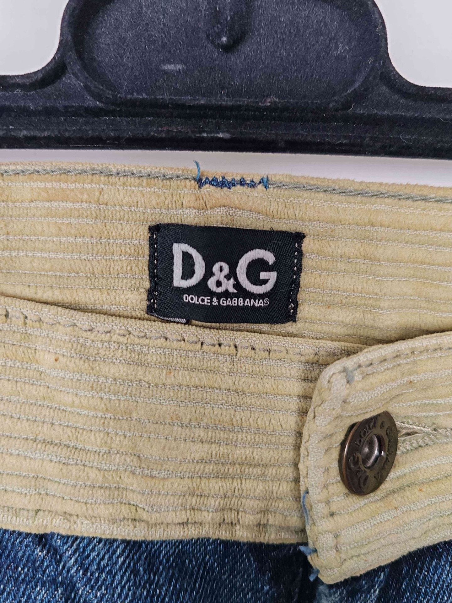 Dolce & Gabbana D&G Contrast Waist Denim Jeans Size 31 Size US 31 - 4 Thumbnail