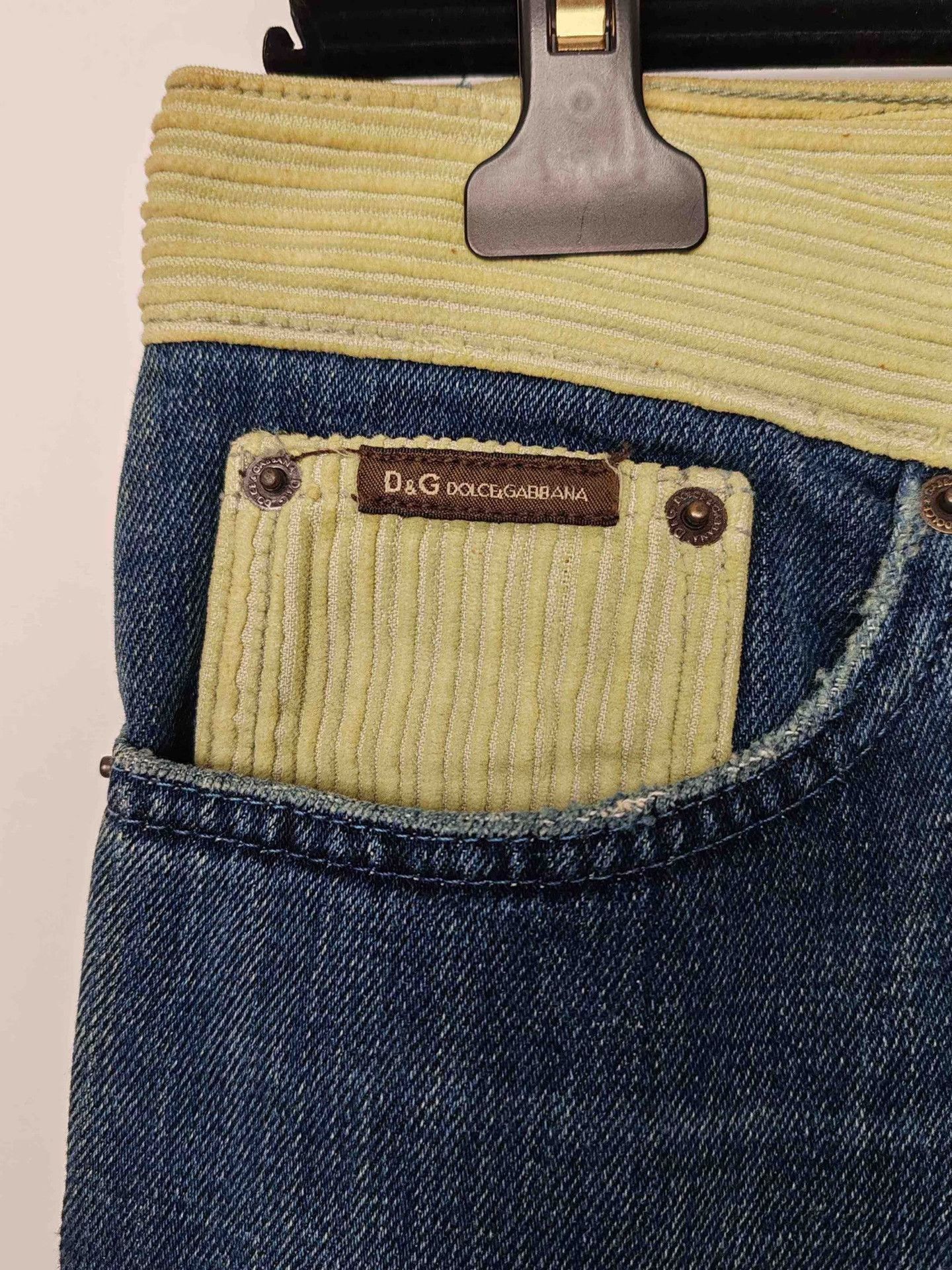Dolce & Gabbana D&G Contrast Waist Denim Jeans Size 31 Size US 31 - 6 Thumbnail