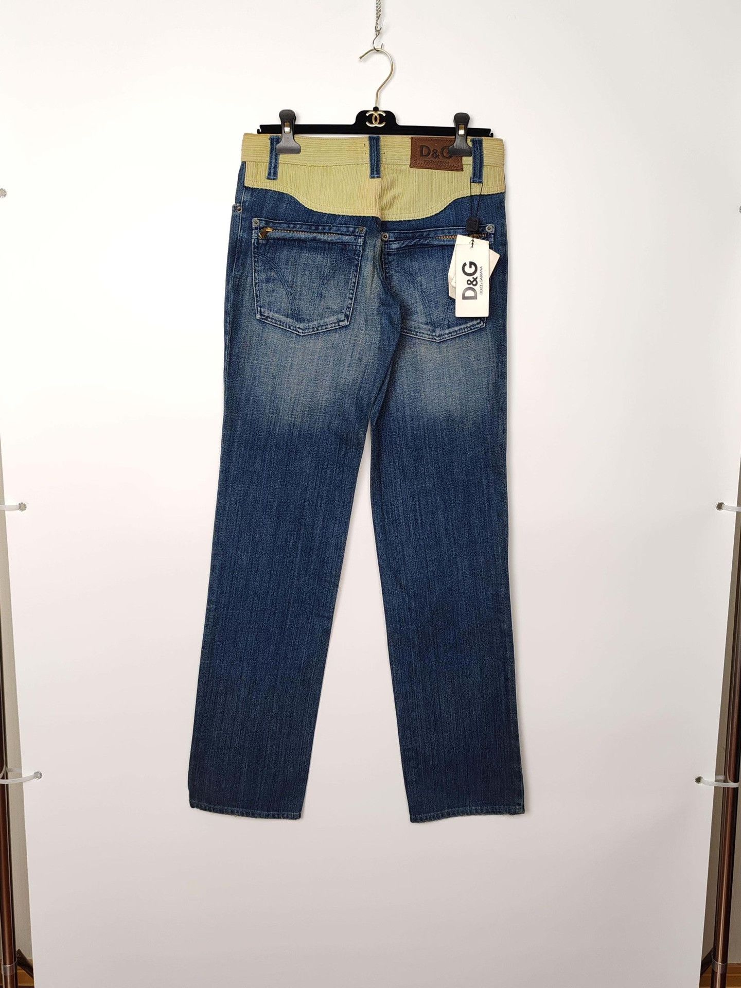 Dolce & Gabbana D&G Contrast Waist Denim Jeans Size 31 Size US 31 - 3 Thumbnail