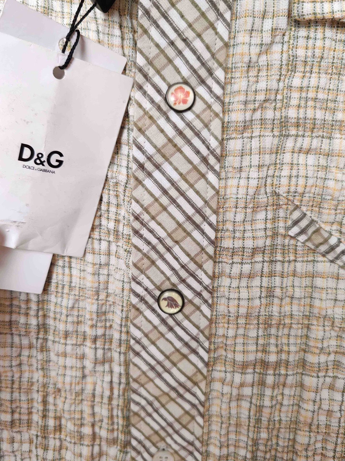 Dolce & Gabbana D&G Plaid Button Up Shirt Size 46 Size US S / EU 44-46 / 1 - 6 Thumbnail