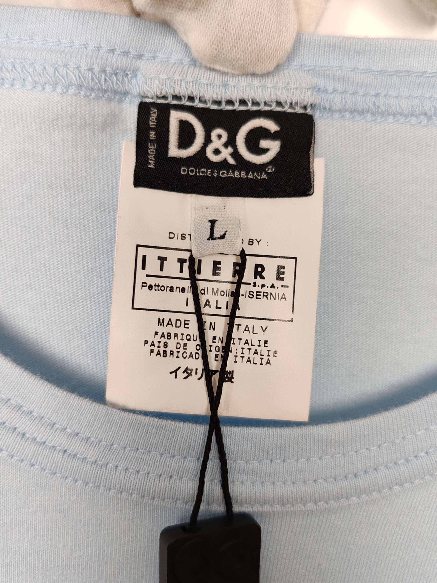 Dolce & Gabbana Dolce & Gabbana Embroidered Logo T-Shirt Size L Size US L / EU 52-54 / 3 - 4 Thumbnail
