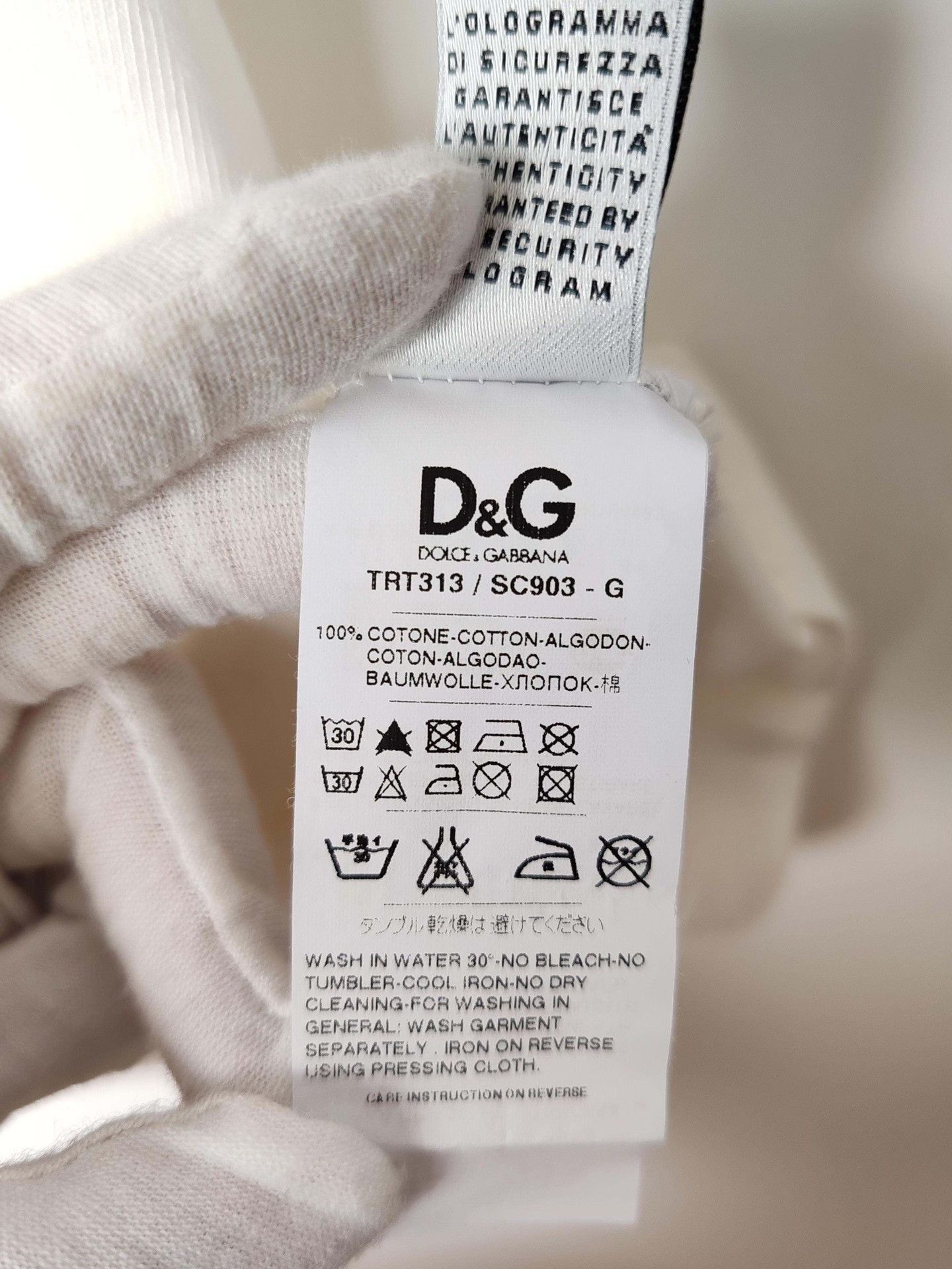 Dolce & Gabbana D&G Never Give Up Graphic T-Shirt Size M Size US M / EU 48-50 / 2 - 8 Thumbnail