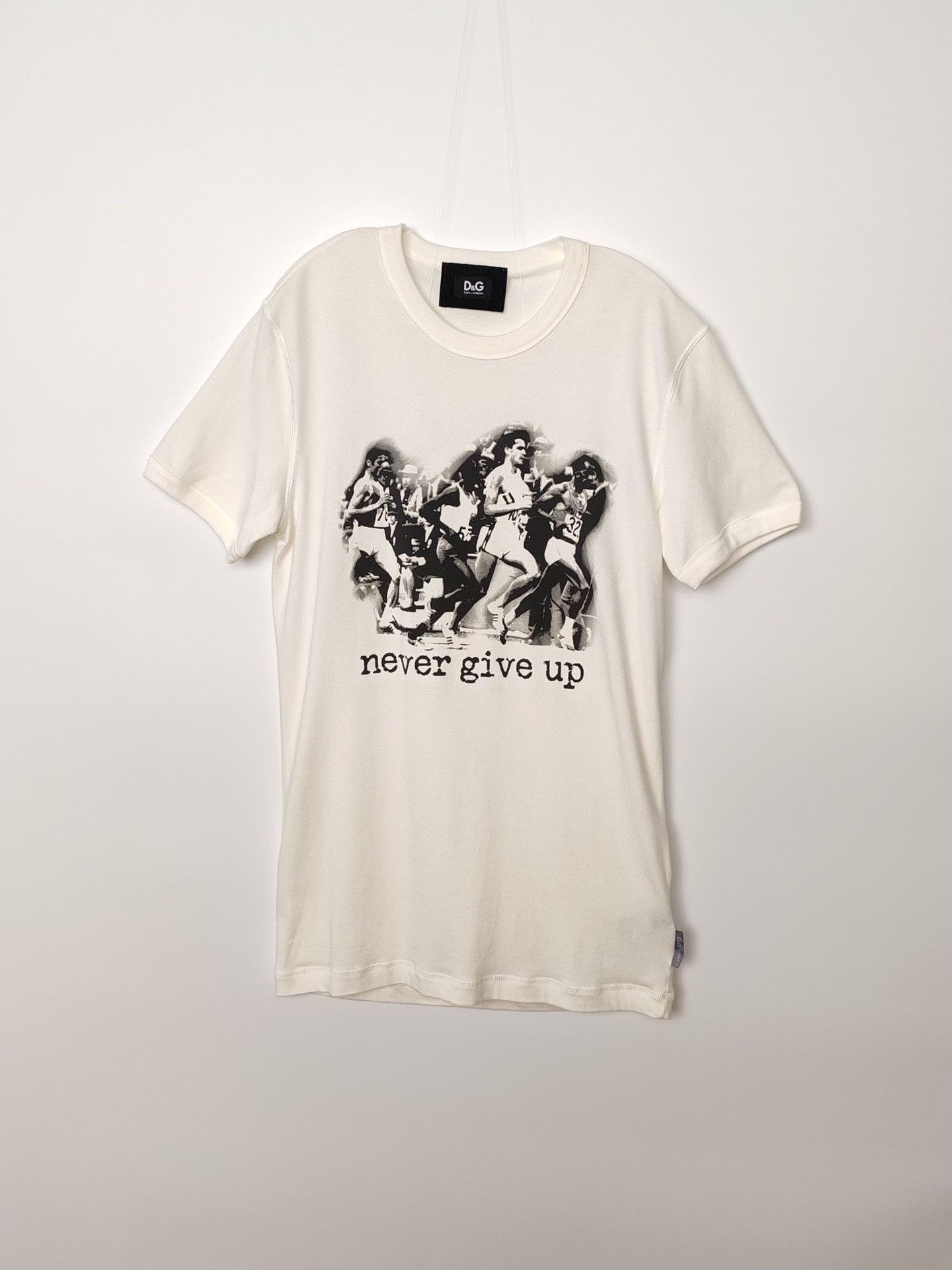 Dolce & Gabbana D&G Never Give Up Graphic T-Shirt Size M Size US M / EU 48-50 / 2 - 2 Thumbnail