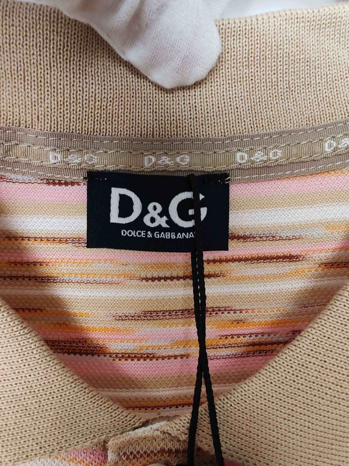 Dolce & Gabbana Dolce & Gabbana Striped Logo Polo Shirt Size S Size US S / EU 44-46 / 1 - 4 Thumbnail