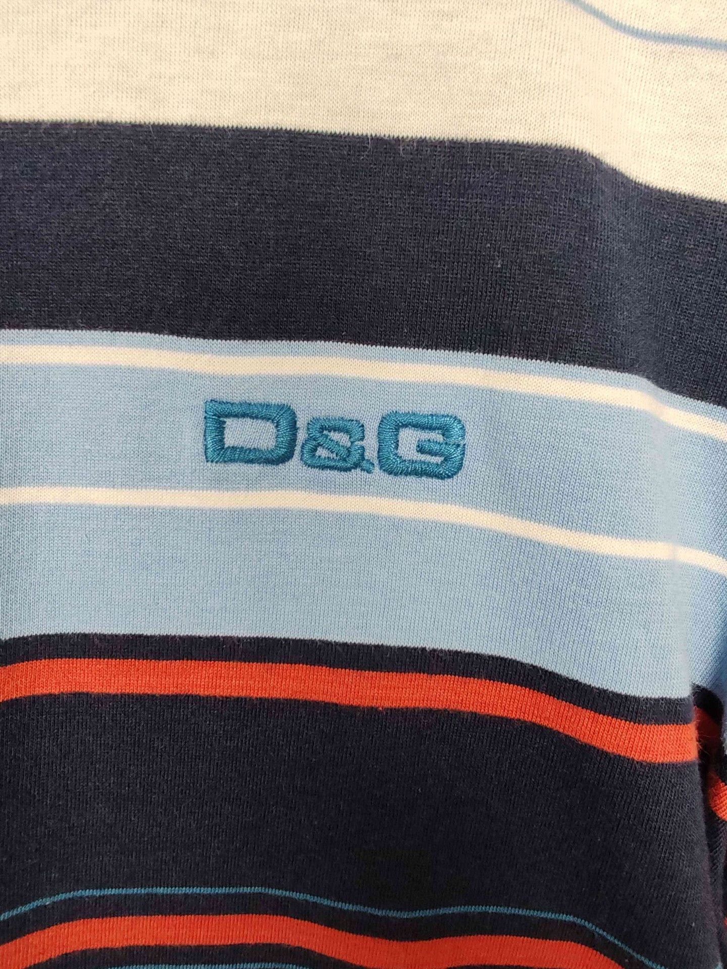 Dolce & Gabbana D&G Striped Polo Shirt Size XL Size US XL / EU 56 / 4 - 7 Thumbnail