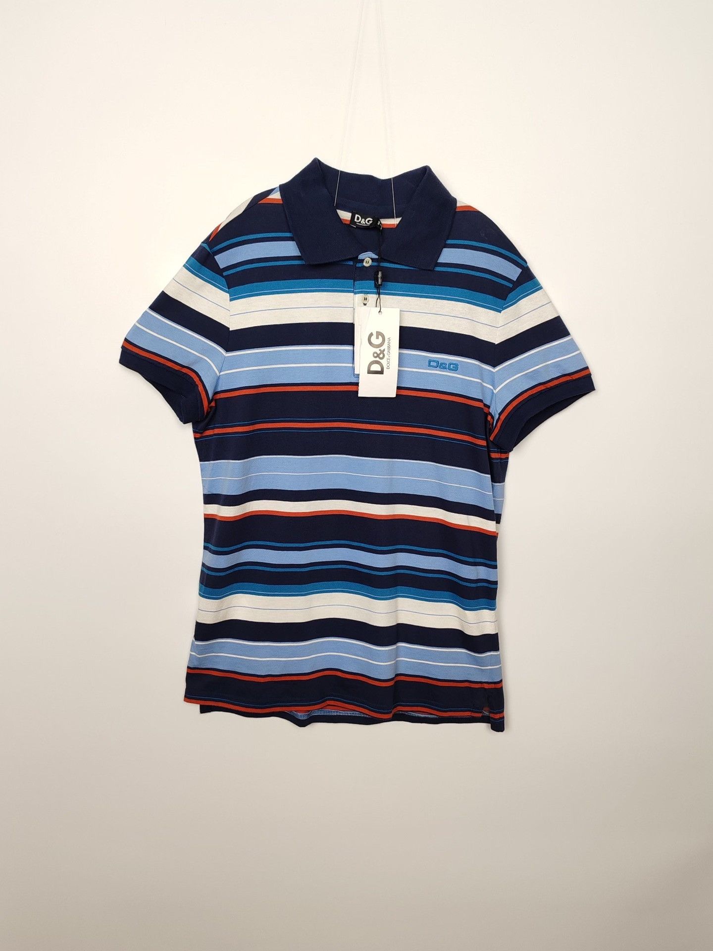Dolce & Gabbana D&G Striped Polo Shirt Size XL Size US XL / EU 56 / 4 - 2 Thumbnail
