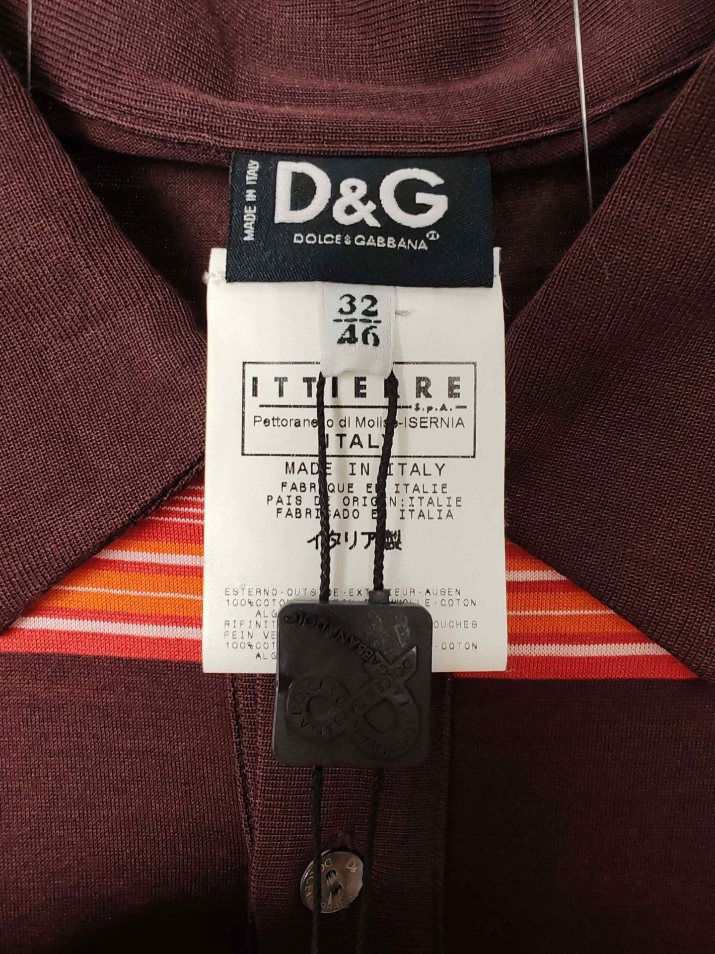 Dolce & Gabbana D&G Striped Polo Shirt Size S Size US S / EU 44-46 / 1 - 9 Thumbnail