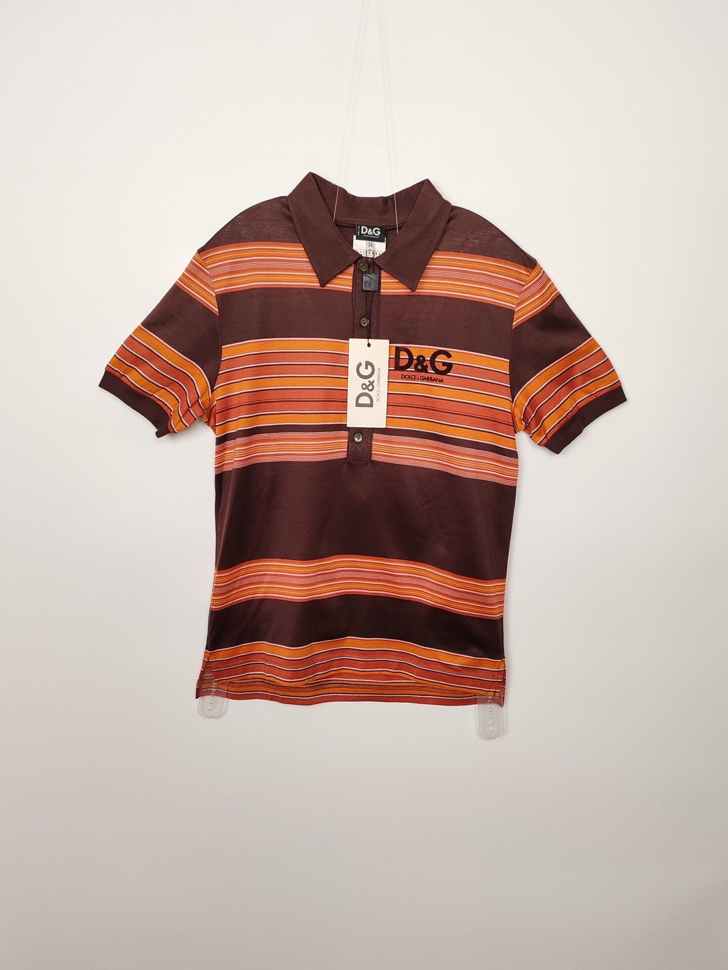 Dolce & Gabbana D&G Striped Polo Shirt Size S Size US S / EU 44-46 / 1 - 2 Thumbnail