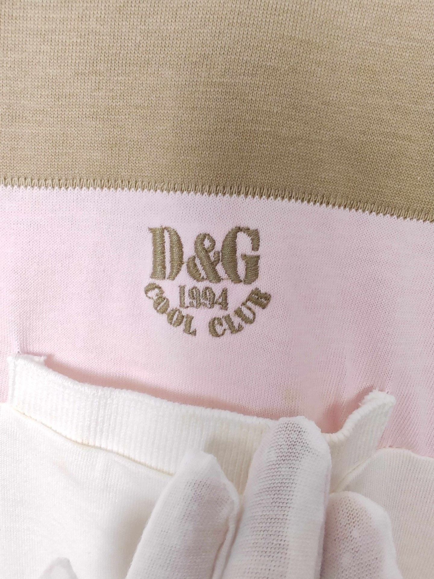 Dolce & Gabbana D&G Striped Embroidered Polo Shirt Size L Size US L / EU 52-54 / 3 - 6 Thumbnail