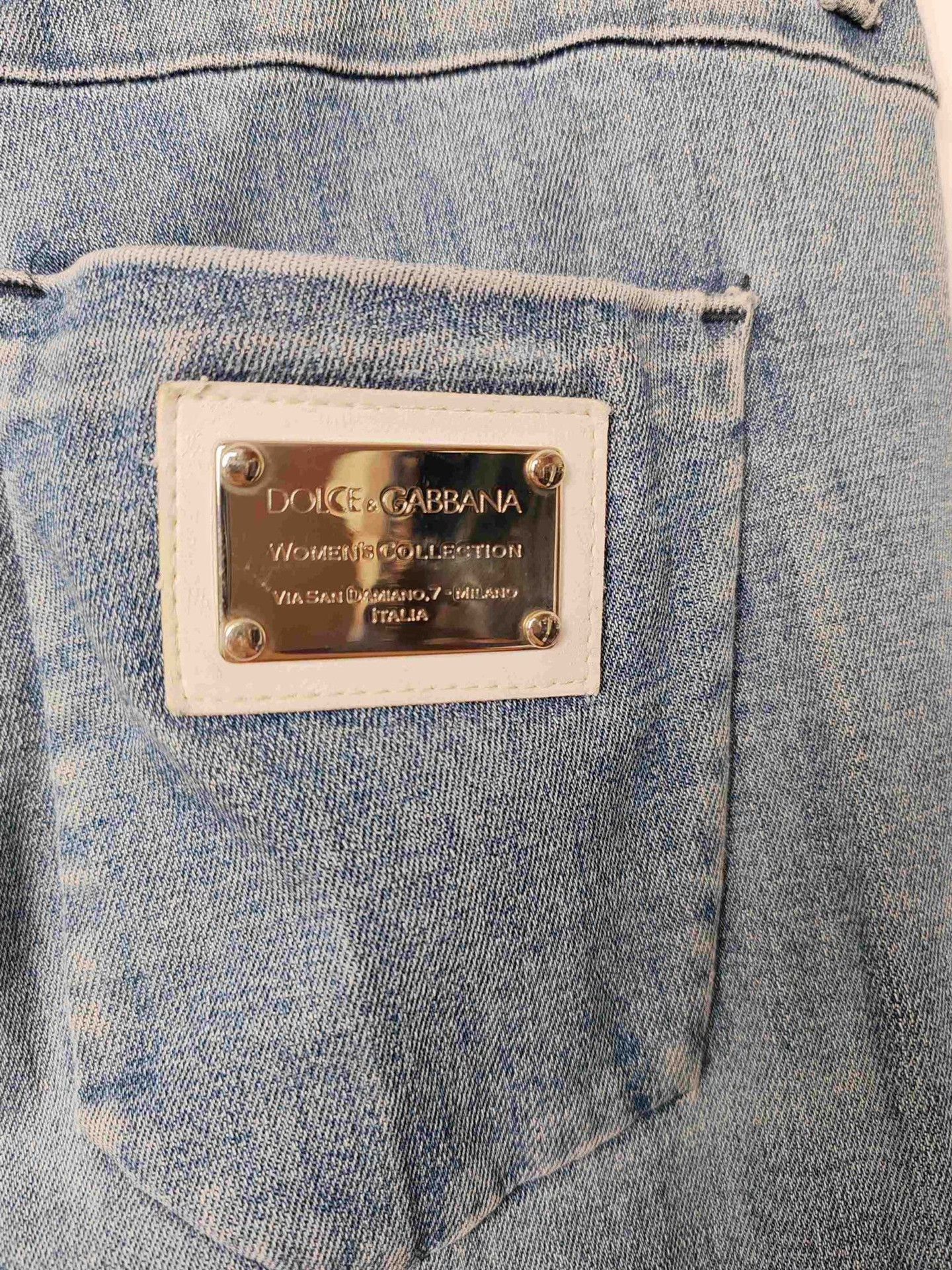 Dolce & Gabbana Dolce & Gabbana Washed Denim Jeans Size 40 Size 27" / US 4 / IT 40 - 6 Thumbnail