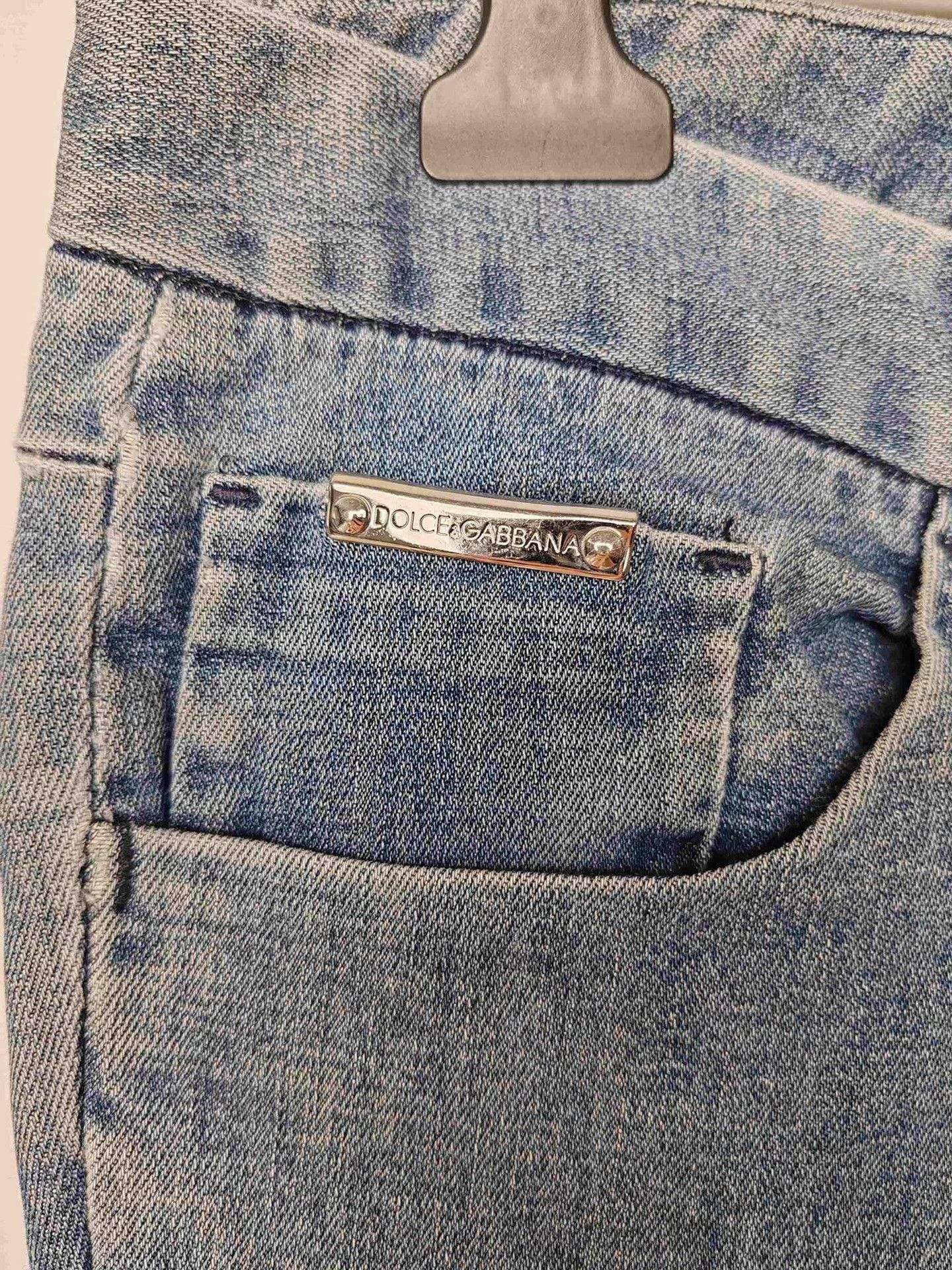 Dolce & Gabbana Dolce & Gabbana Washed Denim Jeans Size 40 Size 27" / US 4 / IT 40 - 5 Thumbnail