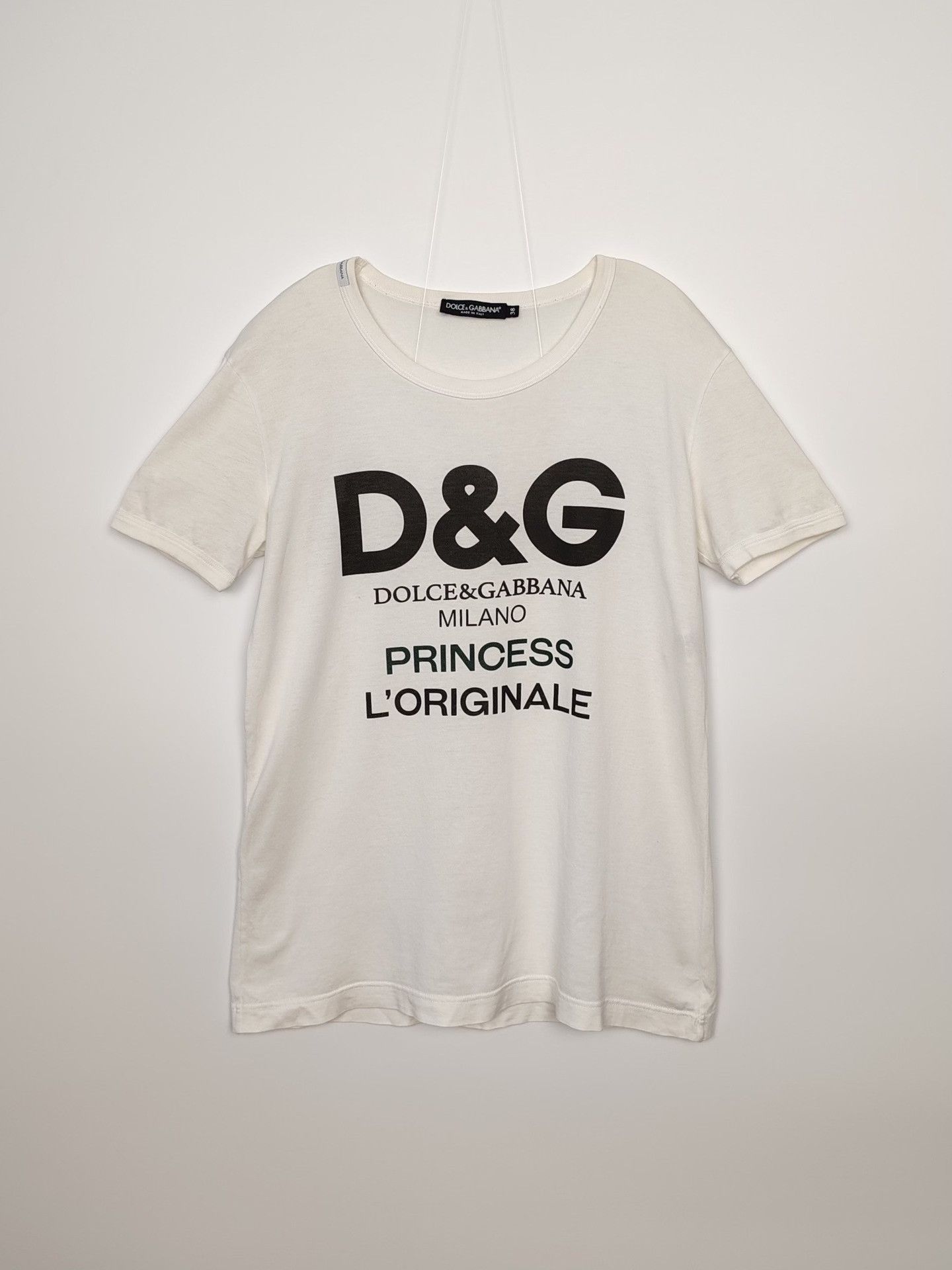 Dolce & Gabbana Dolce & Gabbana Logo Print T-Shirt Size 38 Size XS / US 0-2 / IT 36-38 - 2 Thumbnail