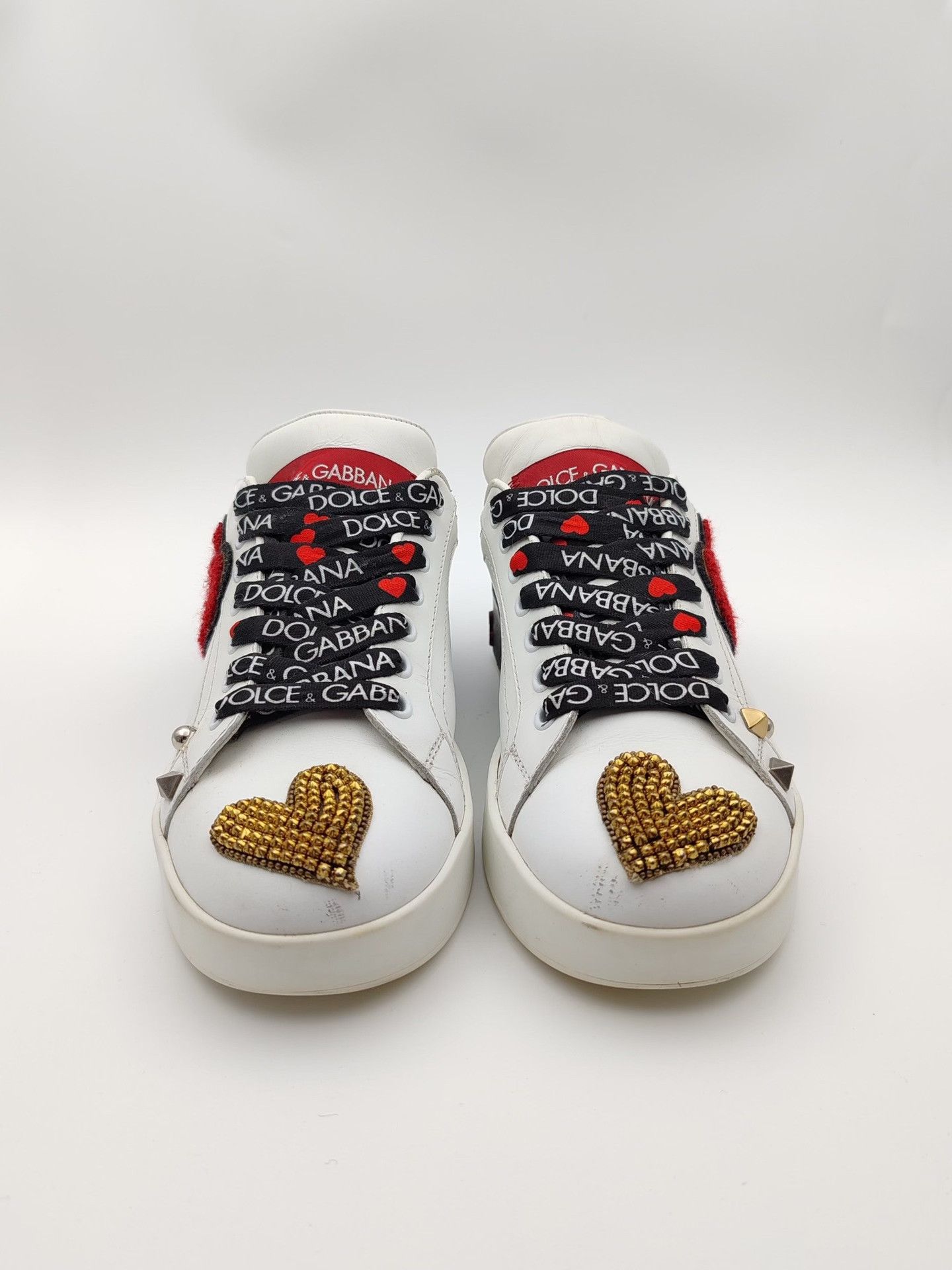 Dolce & Gabbana Dolce & Gabbana Heart Low-Top Sneakers Size 36.5 Size US 6.5 / IT 36.5 - 3 Thumbnail