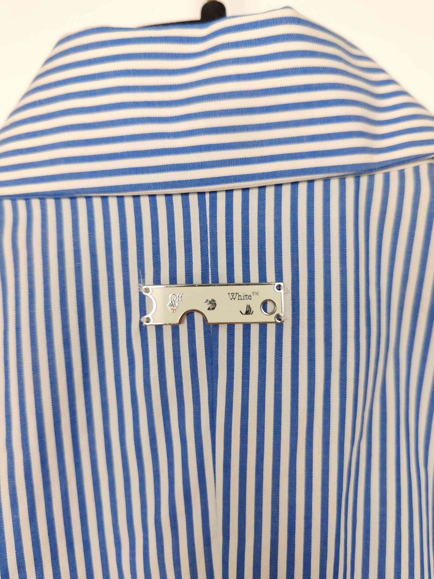 Off-White Off-White Striped Shirt Dress Size 36 Size XS / US 0-2 / IT 36-38 - 7 Thumbnail