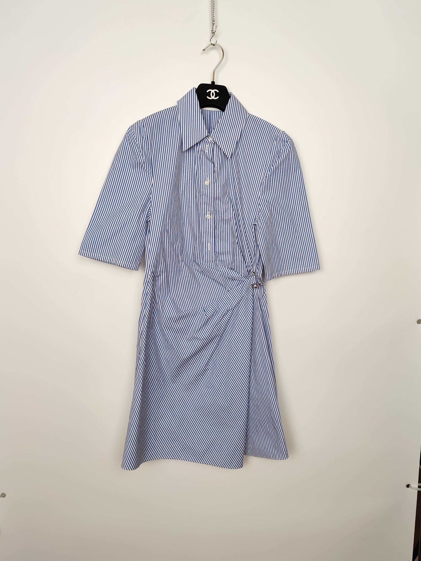 Off-White Off-White Striped Shirt Dress Size 36 Size XS / US 0-2 / IT 36-38 - 2 Thumbnail
