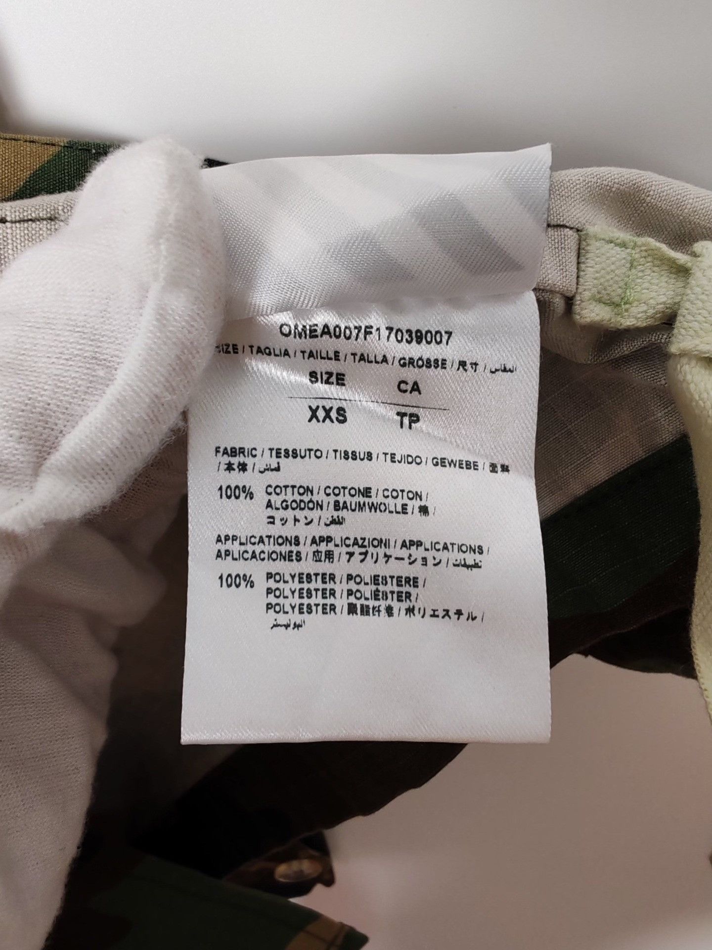 Off-White Off-White Camo Field Jacket Size XXS Size US XXS / EU 40 - 9 Thumbnail