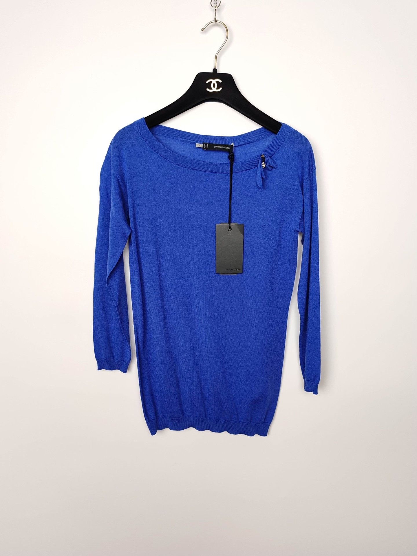 Dsquared2 Dsquared2 Blue Wool Sweater Size M Size M / US 6-8 / IT 42-44 - 2 Thumbnail