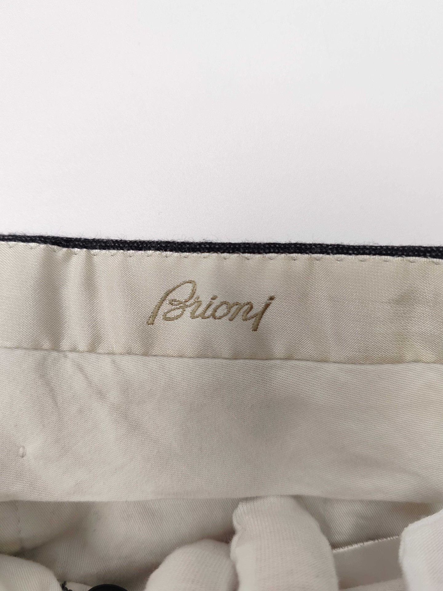 Brioni Brioni Gray Wool Trousers Size 34 Size US 34 / EU 50 - 4 Thumbnail