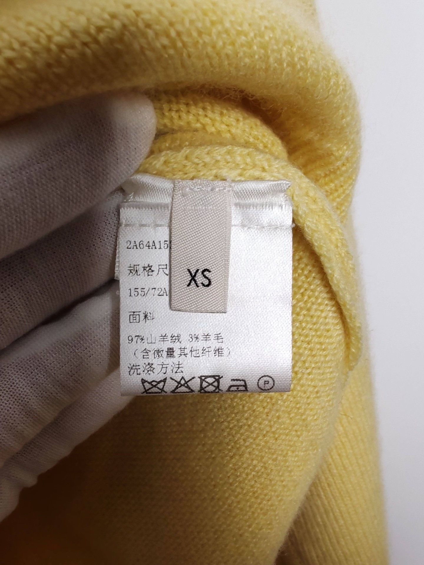 Celine Celine Yellow Cashmere Knit Polo Sweater Size XS Size XS / US 0-2 / IT 36-38 - 8 Thumbnail