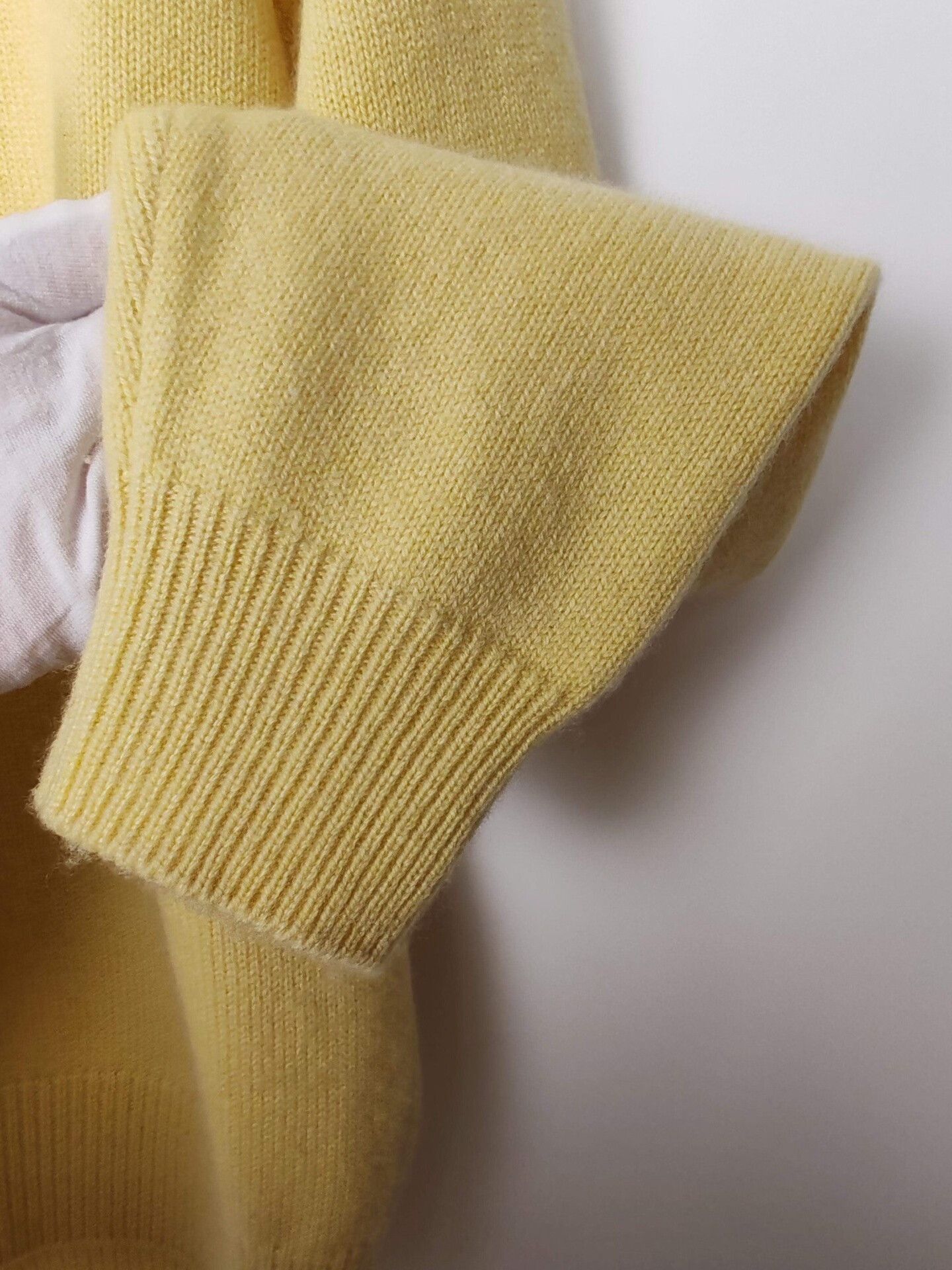 Celine Celine Yellow Cashmere Knit Polo Sweater Size XS Size XS / US 0-2 / IT 36-38 - 6 Thumbnail
